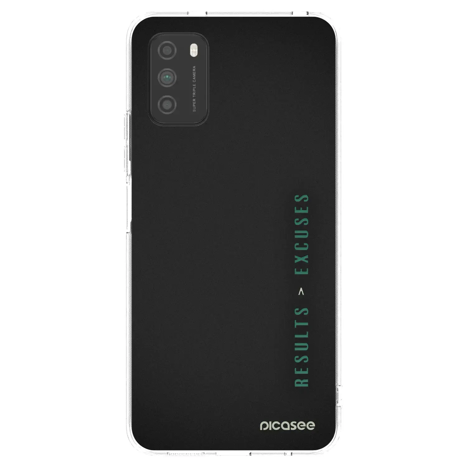 Silikonový průhledný obal pro Xiaomi Poco M3 - Results x Excuses