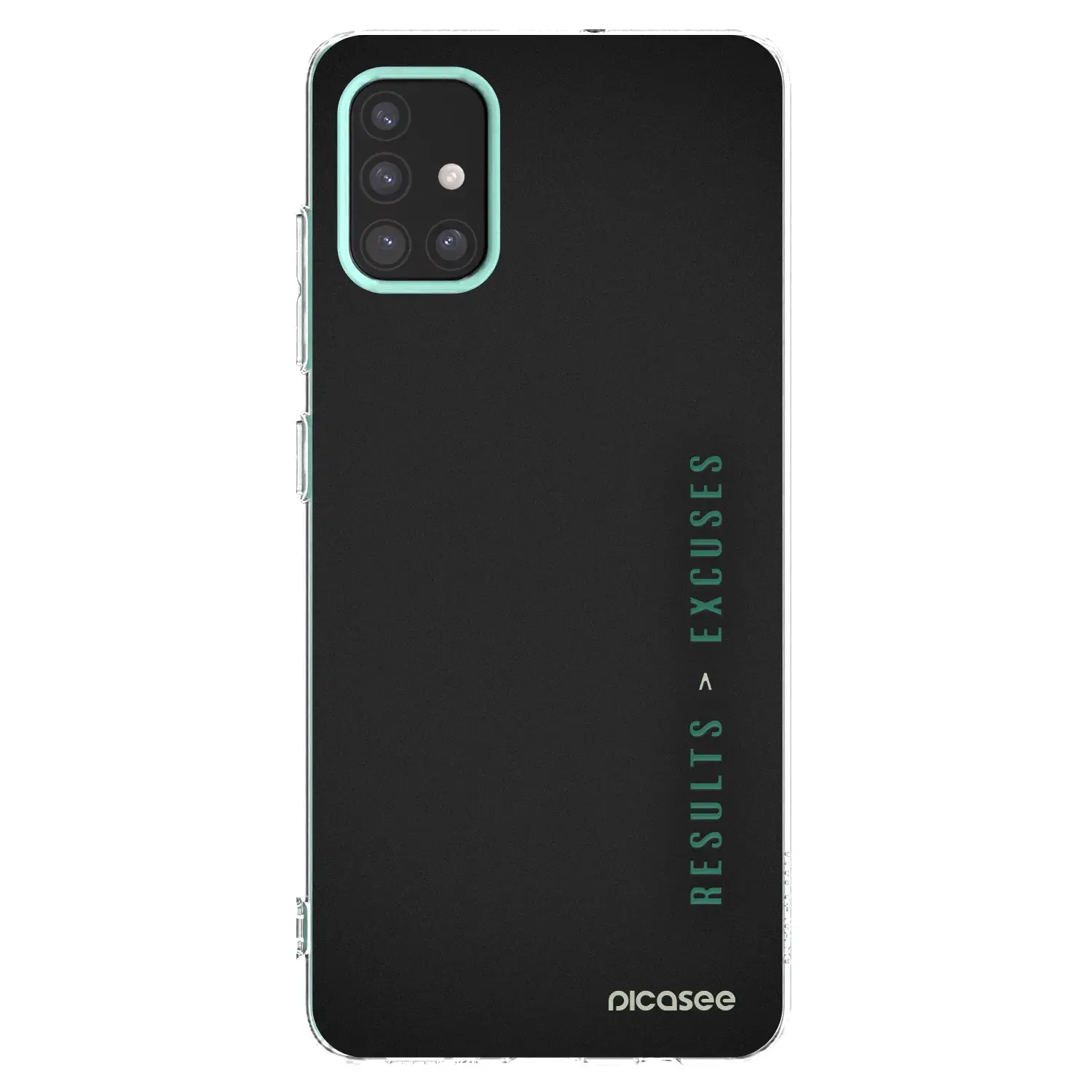 Silikonový průhledný obal pro Samsung Galaxy M31s - Results x Excuses