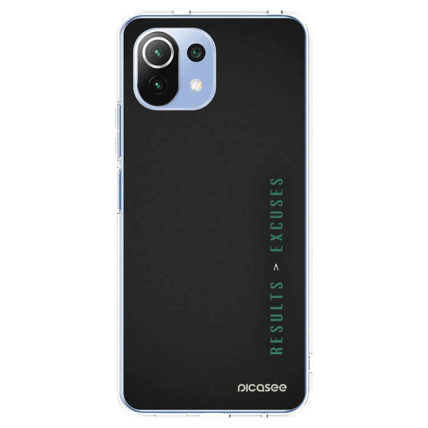 Silikonový průhledný obal pro Xiaomi Mi 11 Lite - Results x Excuses