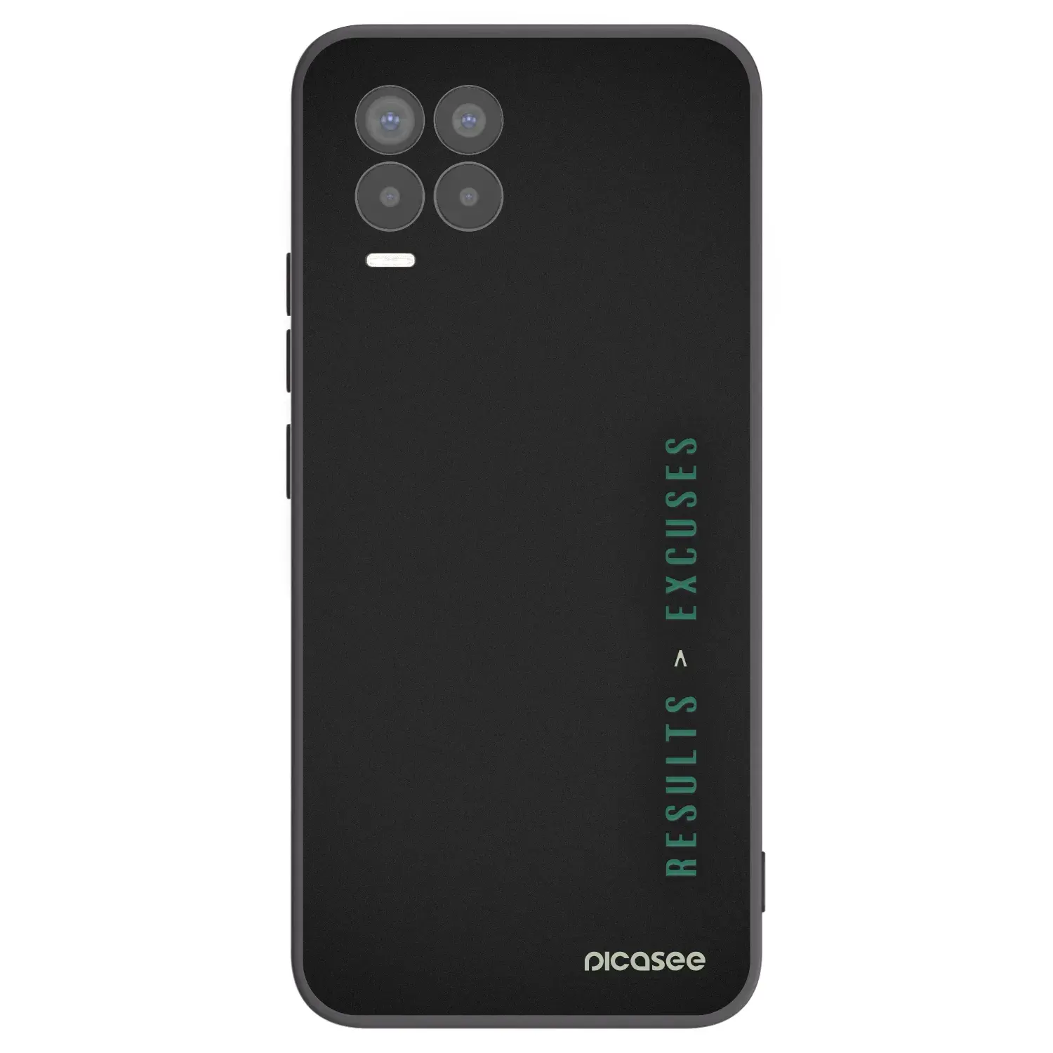 Silikonový černý obal pro Realme 8 Pro - Results x Excuses