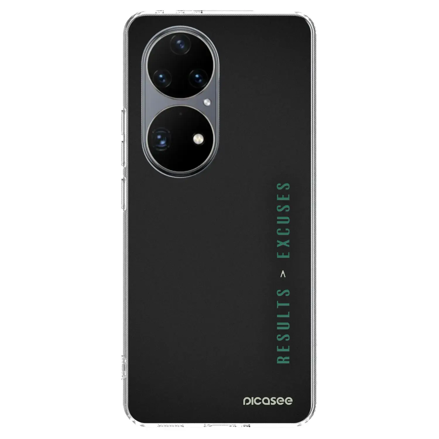 Silikonový průhledný obal pro Huawei P50 - Results x Excuses