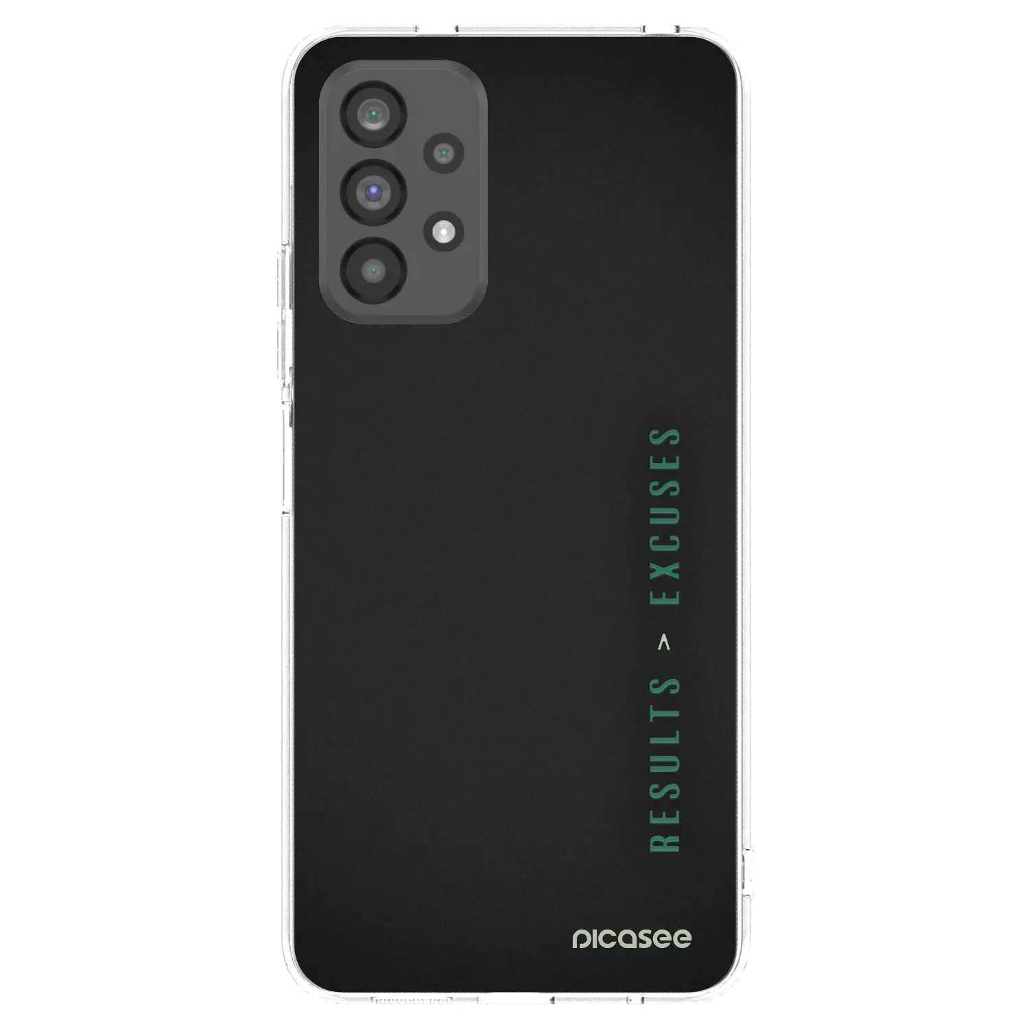 Silikonový průhledný obal pro Samsung Galaxy A73 5G - Results x Excuses