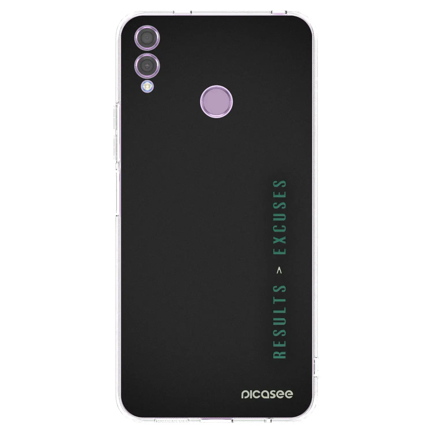 Silikonový průhledný obal pro Honor 8X - Results x Excuses