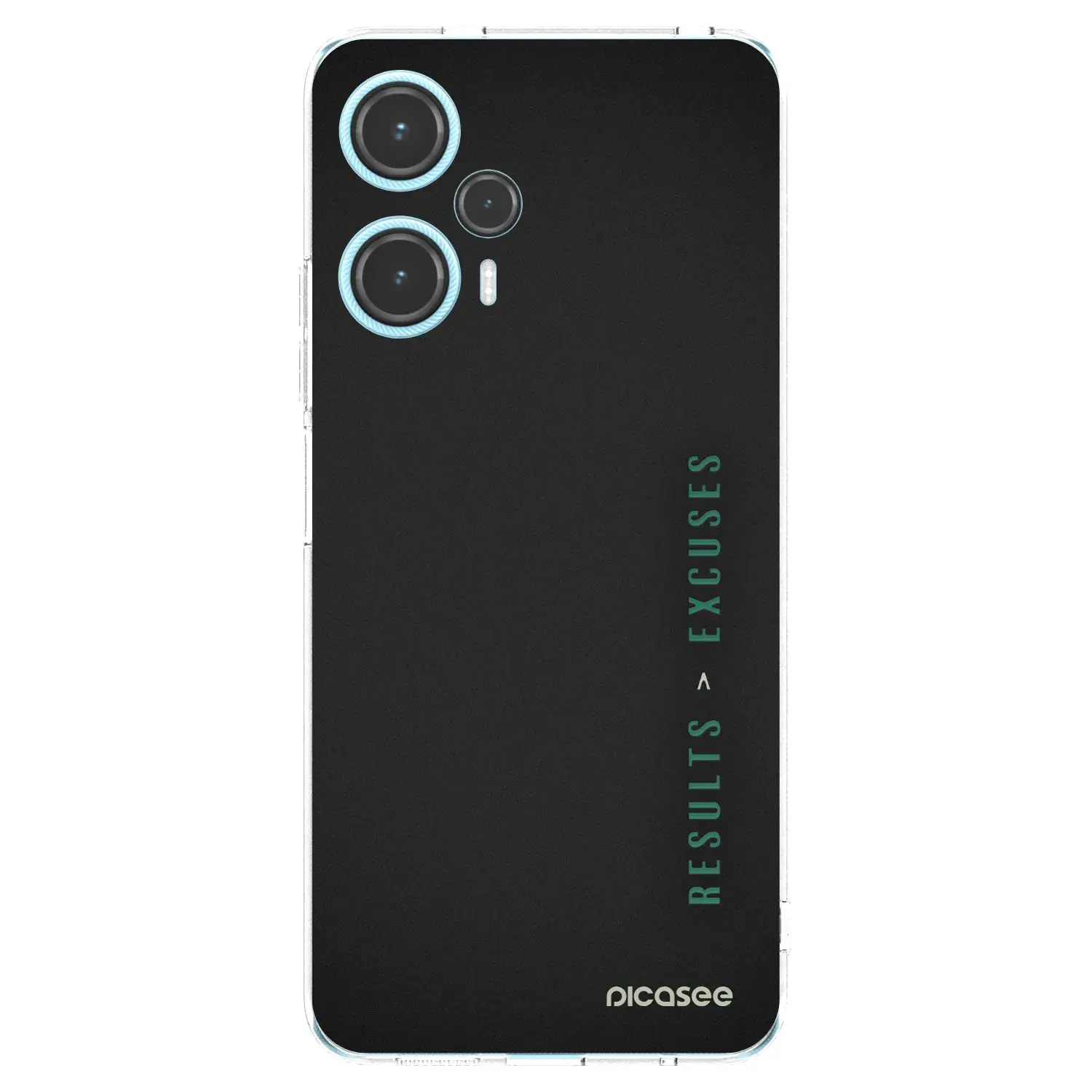 Silikonový průhledný obal pro Xiaomi Poco F5 - Results x Excuses