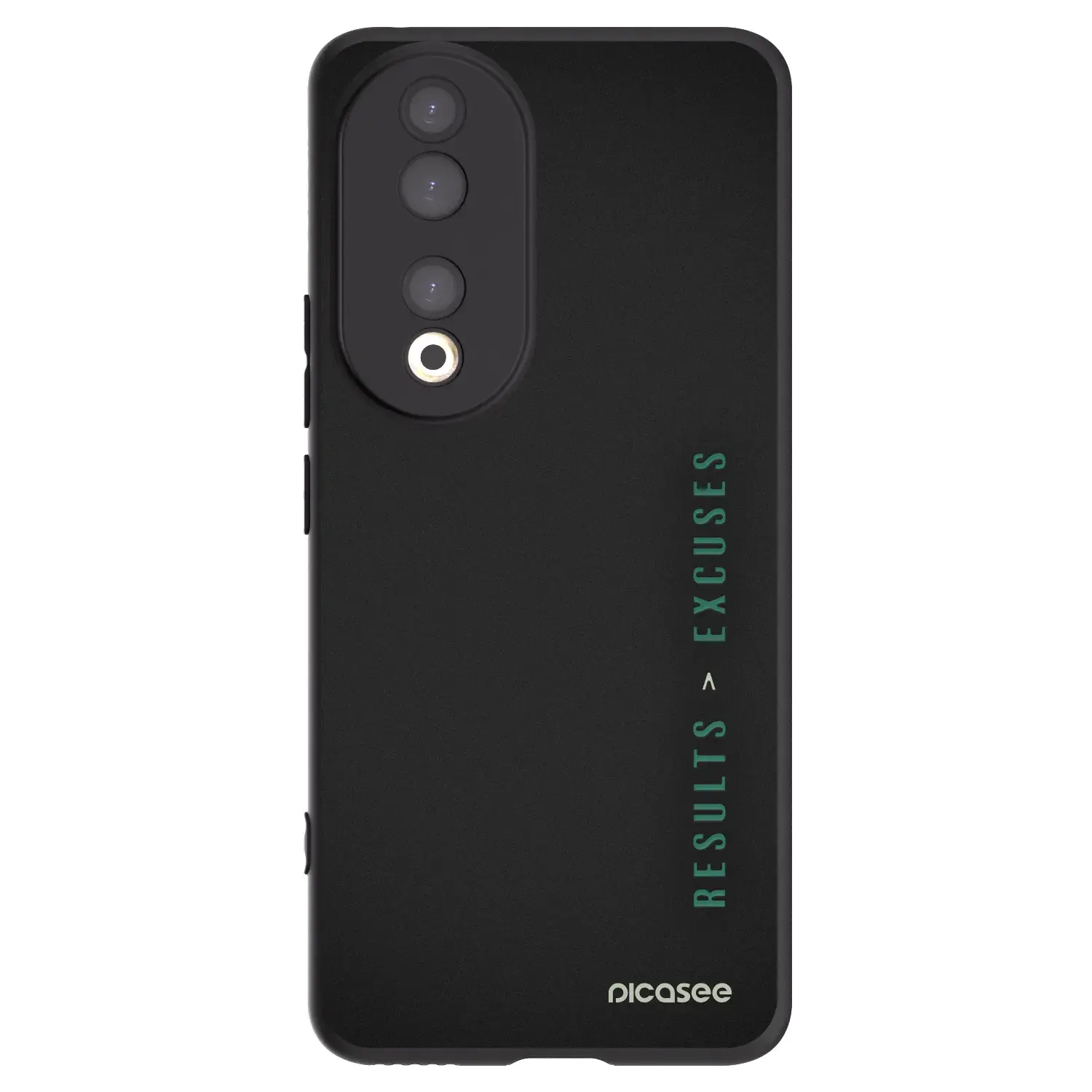 Silikonový černý obal pro Honor 90 5G - Results x Excuses
