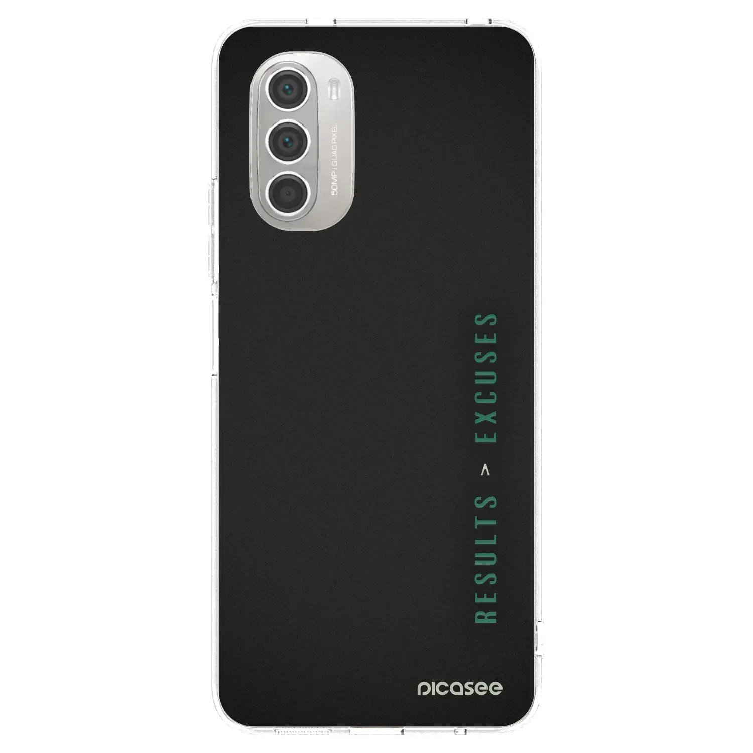 Silikonový průhledný obal pro Motorola Moto G51 - Results x Excuses
