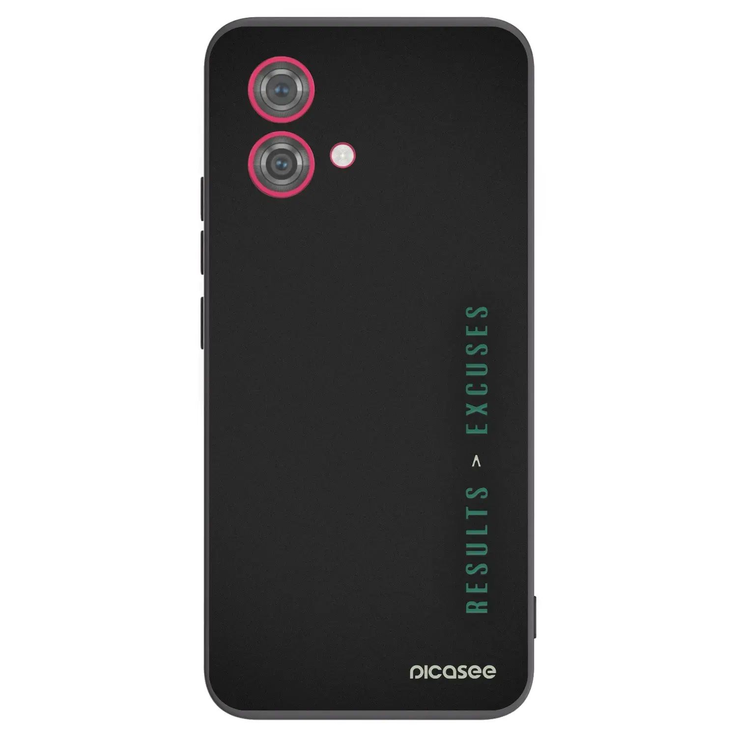 Silikonový černý obal pro Motorola Moto G84 5G - Results x Excuses