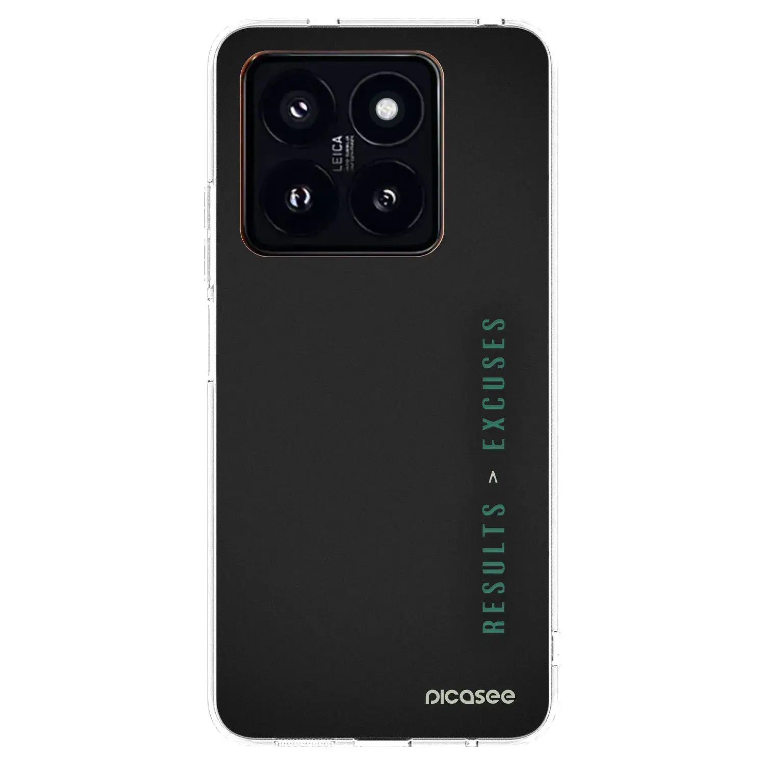 Silikonový průhledný obal pro Xiaomi 14 Pro - Results x Excuses