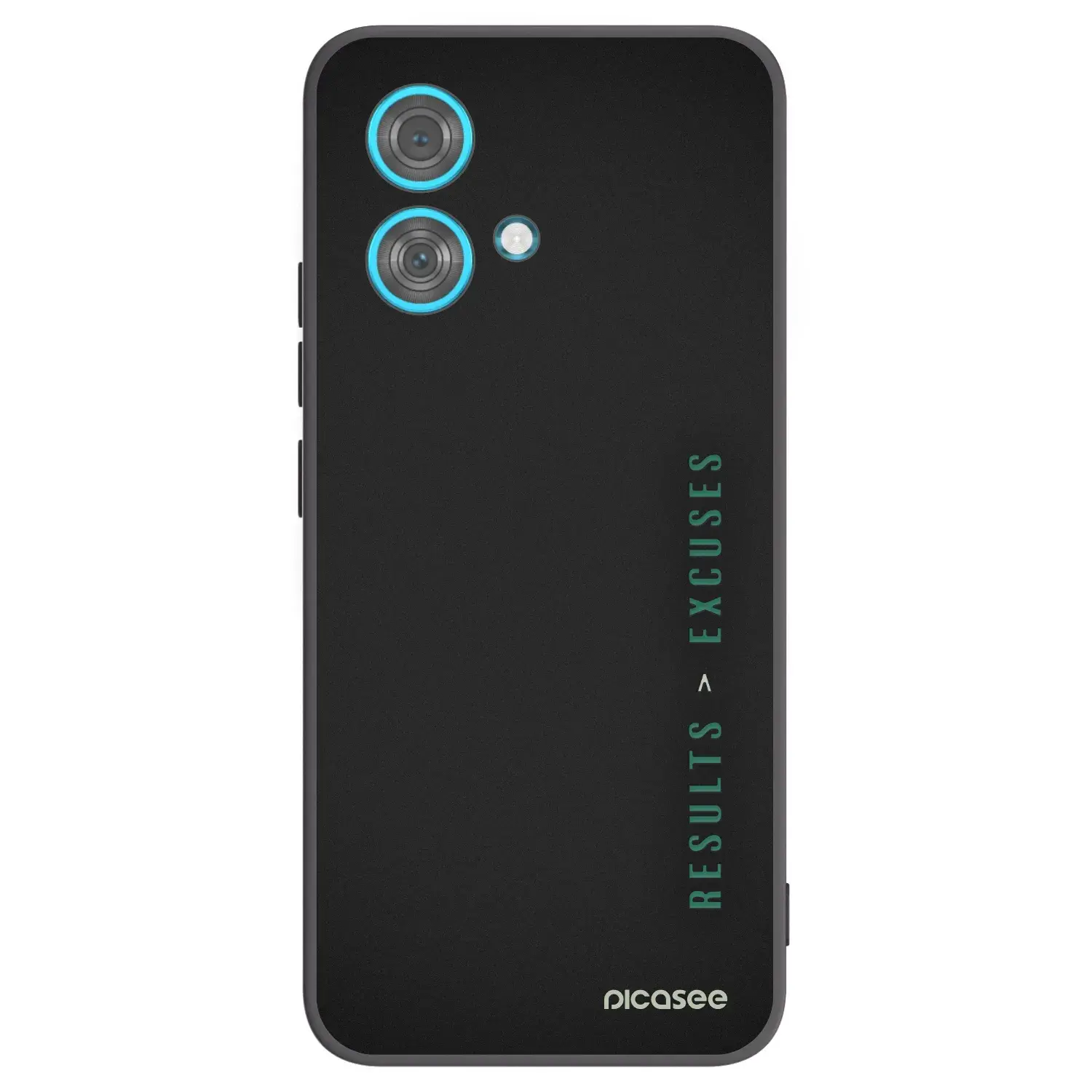 Silikonový černý obal pro Motorola Edge 40 Neo - Results x Excuses