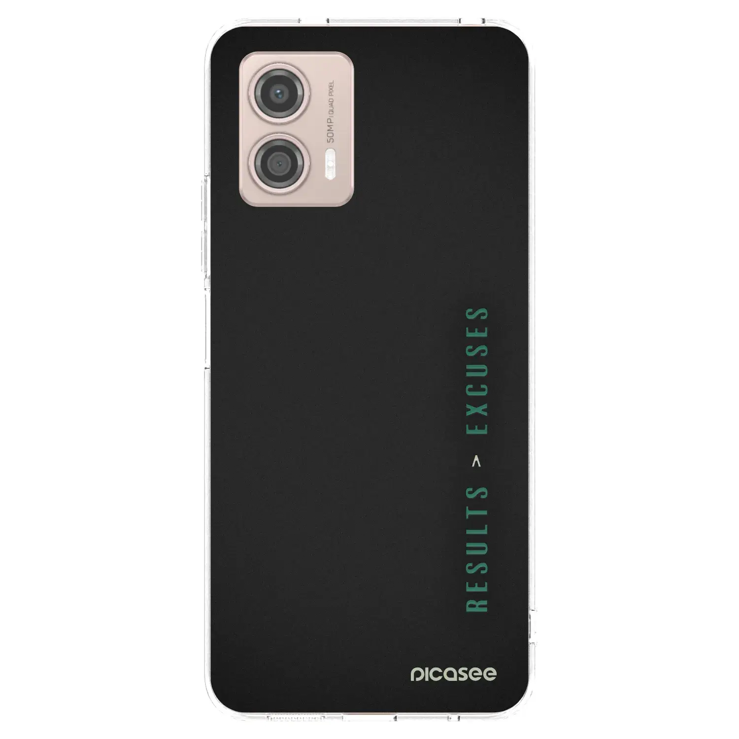 Silikonový průhledný obal pro Motorola Moto G53 5G - Results x Excuses