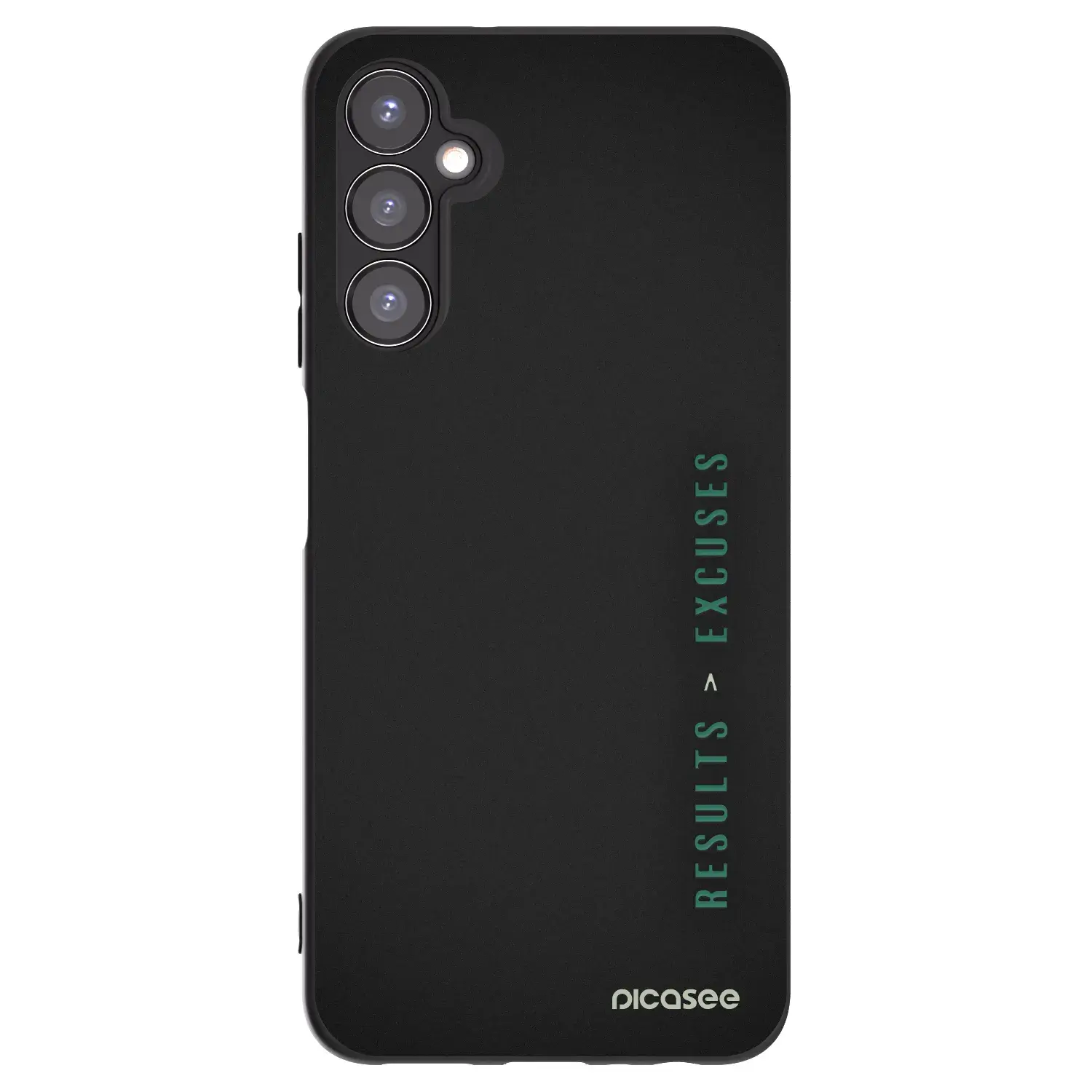Silikonový černý obal pro Samsung Galaxy A05s A057G - Results x Excuses