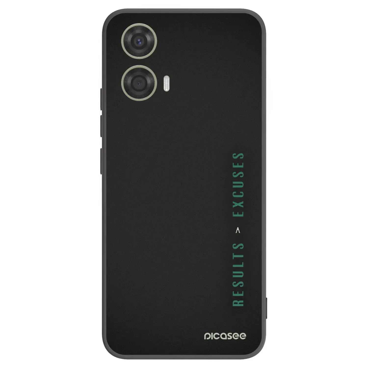 Silikonový černý obal pro Motorola Moto G24 - Results x Excuses
