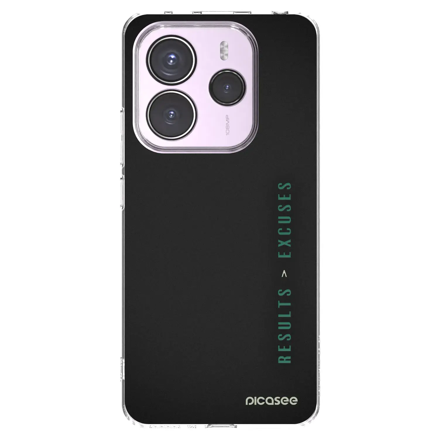 Silikonový průhledný obal pro Xiaomi Redmi Note 14 5G - Results x Excuses