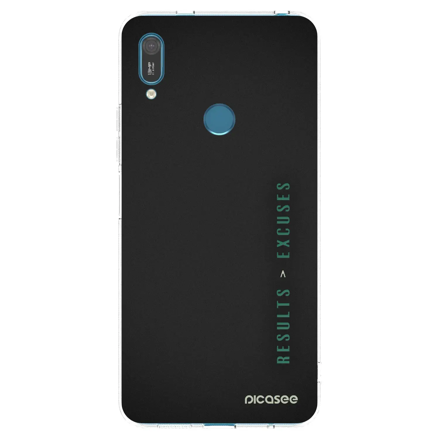 Silikonový průhledný obal pro Huawei Y7 2019 - Results x Excuses
