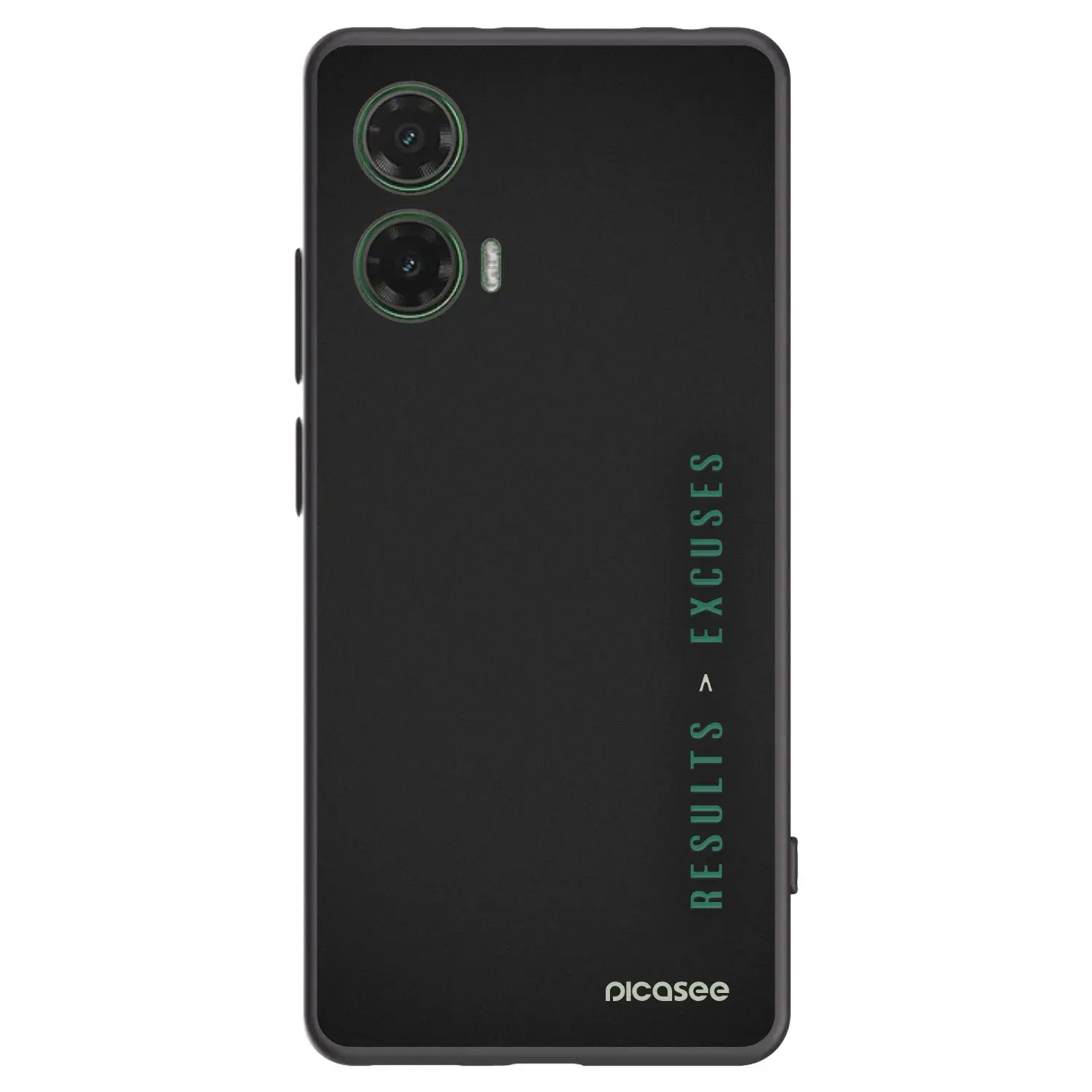 Silikonový černý obal pro Motorola Moto G35 5G - Results x Excuses