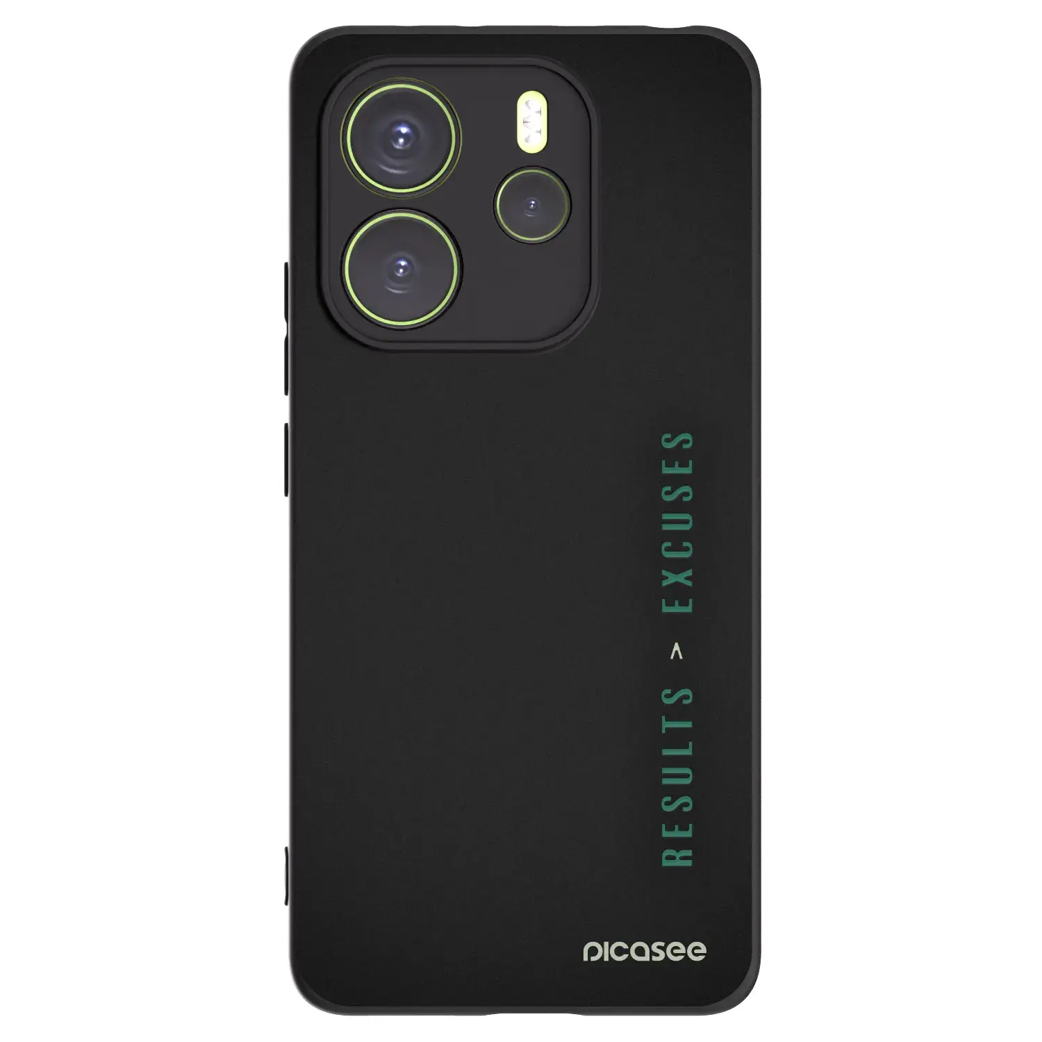 Silikonový černý obal pro Xiaomi Redmi Note 14 4G - Results x Excuses
