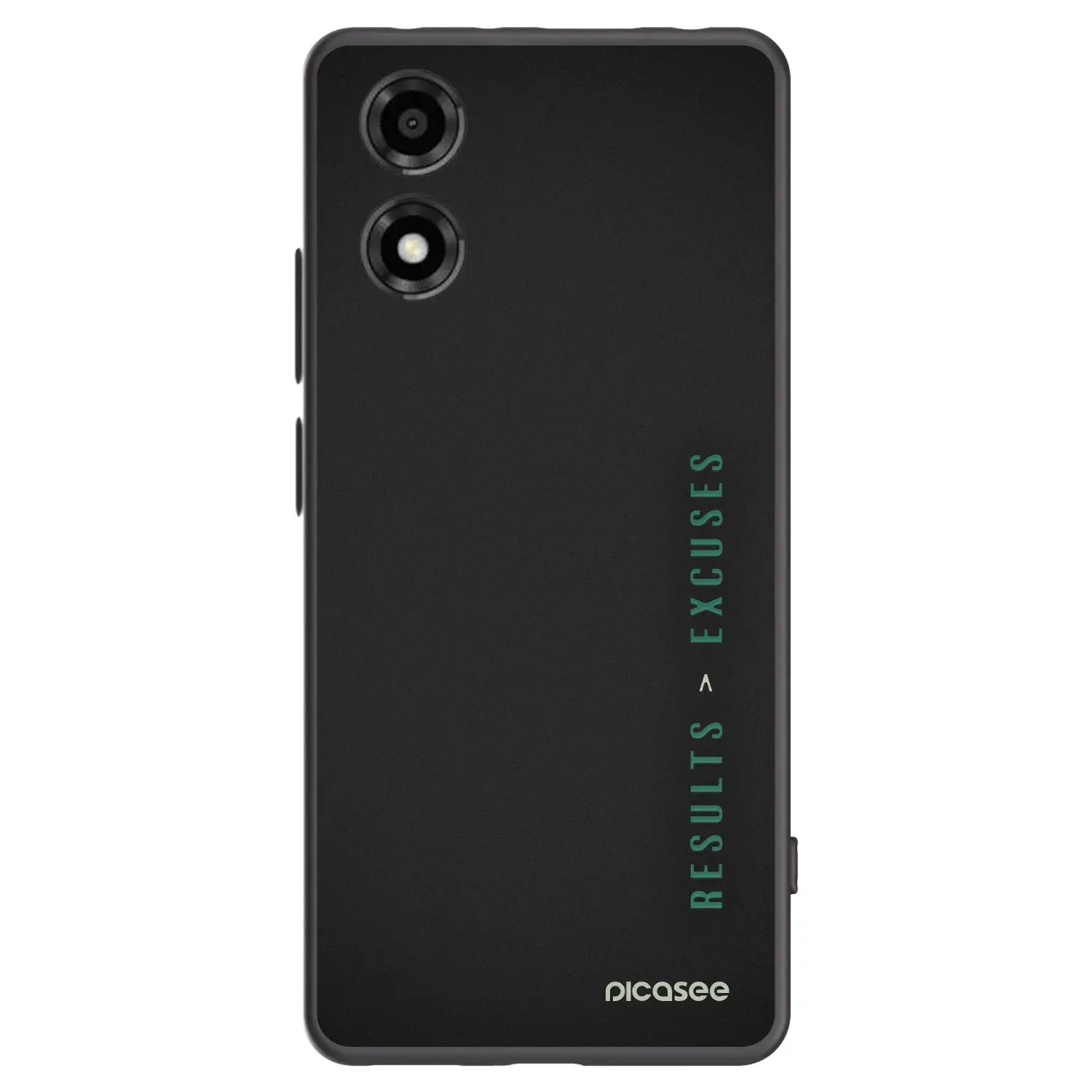 Silikonový černý obal pro Motorola Moto E14 - Results x Excuses
