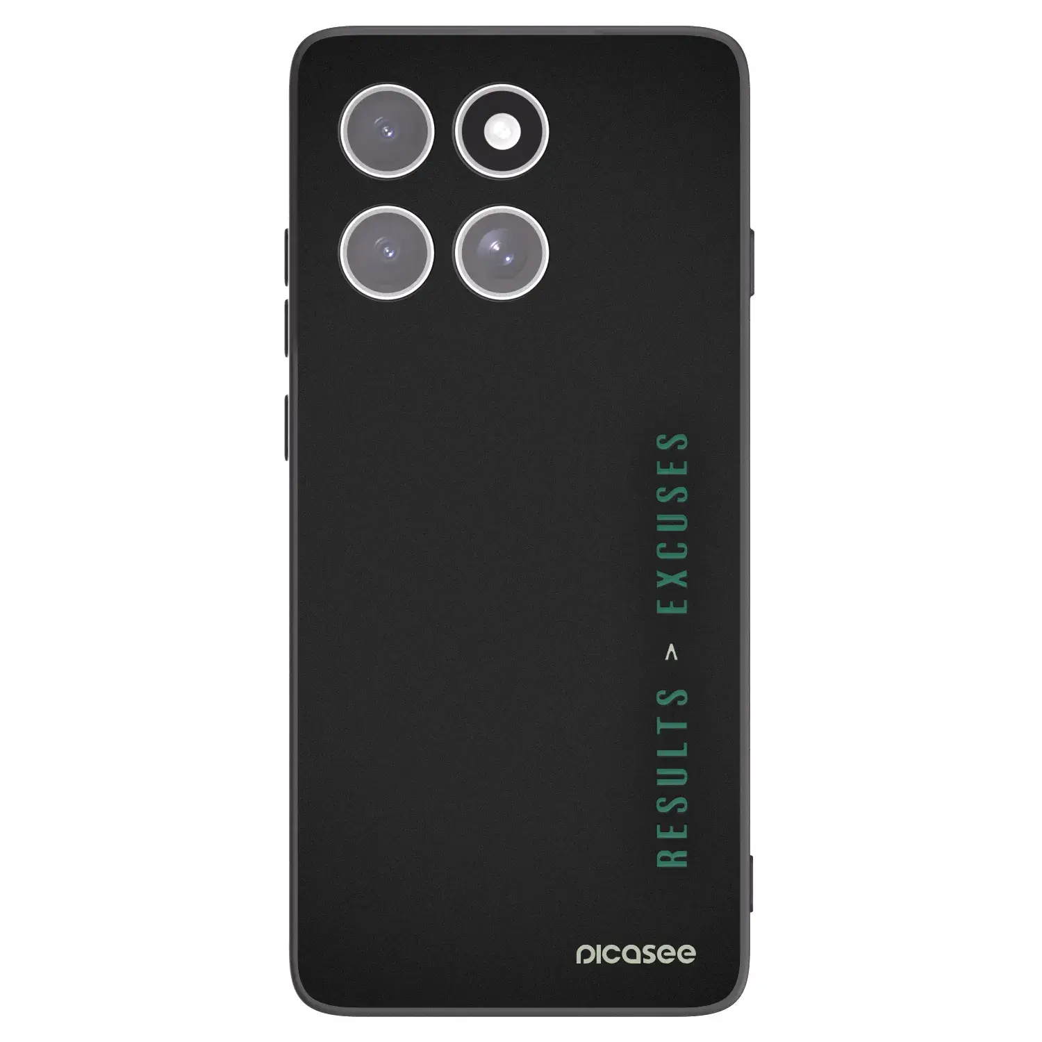 Silikonový černý obal pro Motorola Edge 60 Pro - Results x Excuses