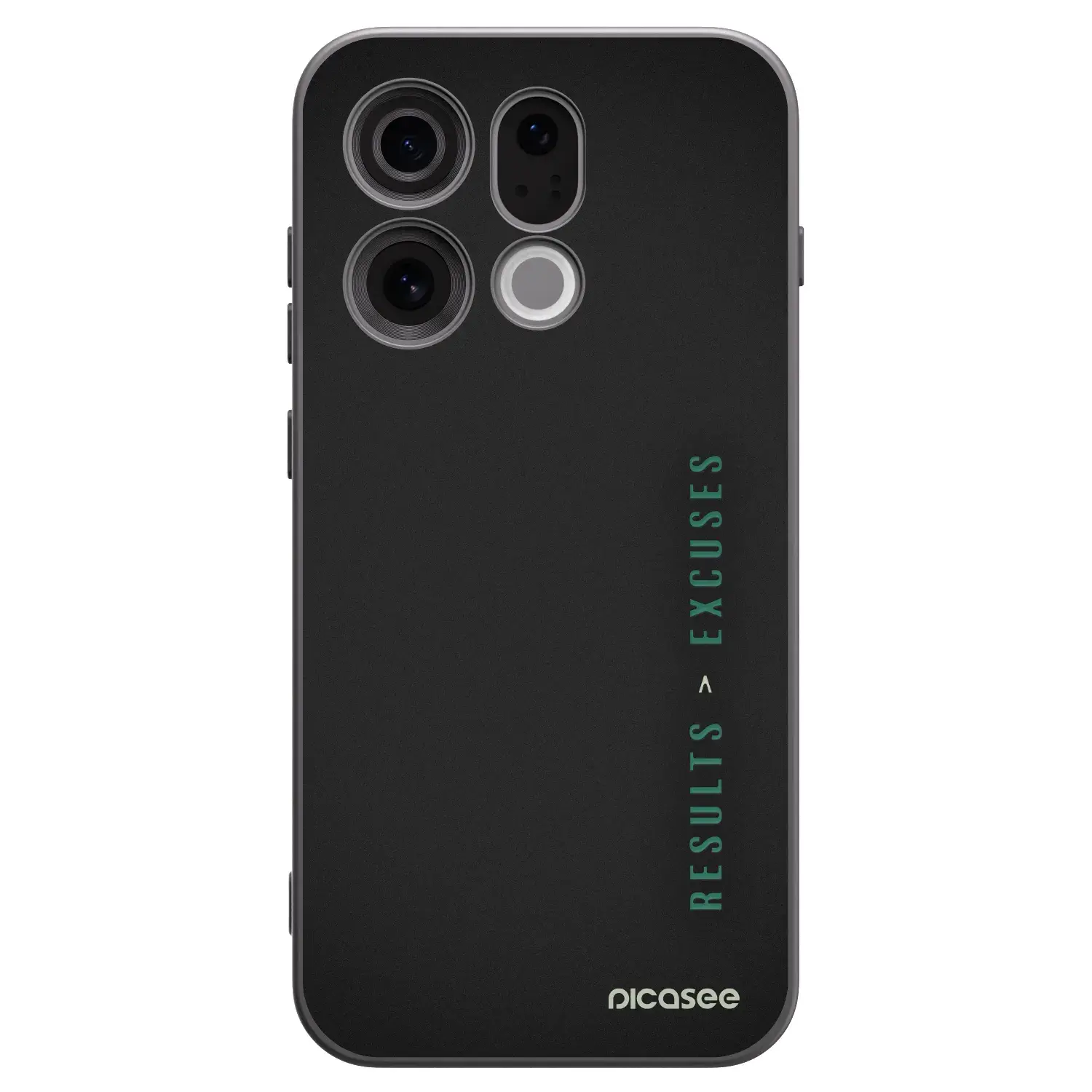 Silikonový černý obal pro OPPO Find X9 - Results x Excuses