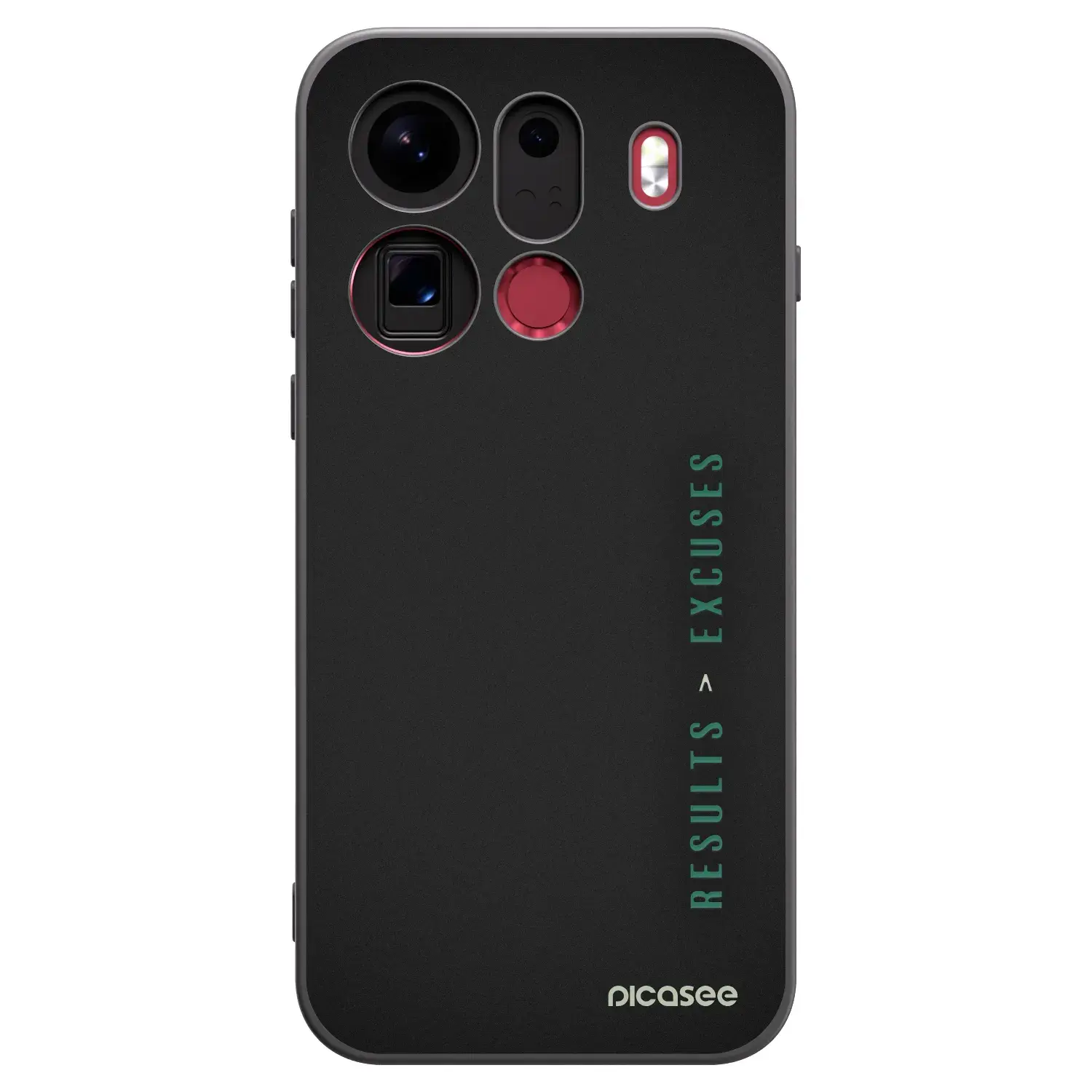 Silikonový černý obal pro OPPO Find X9 Pro - Results x Excuses