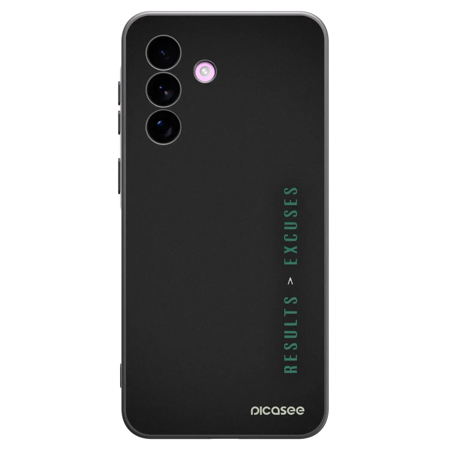 Silikonový černý obal pro Samsung Galaxy A57 5G - Results x Excuses