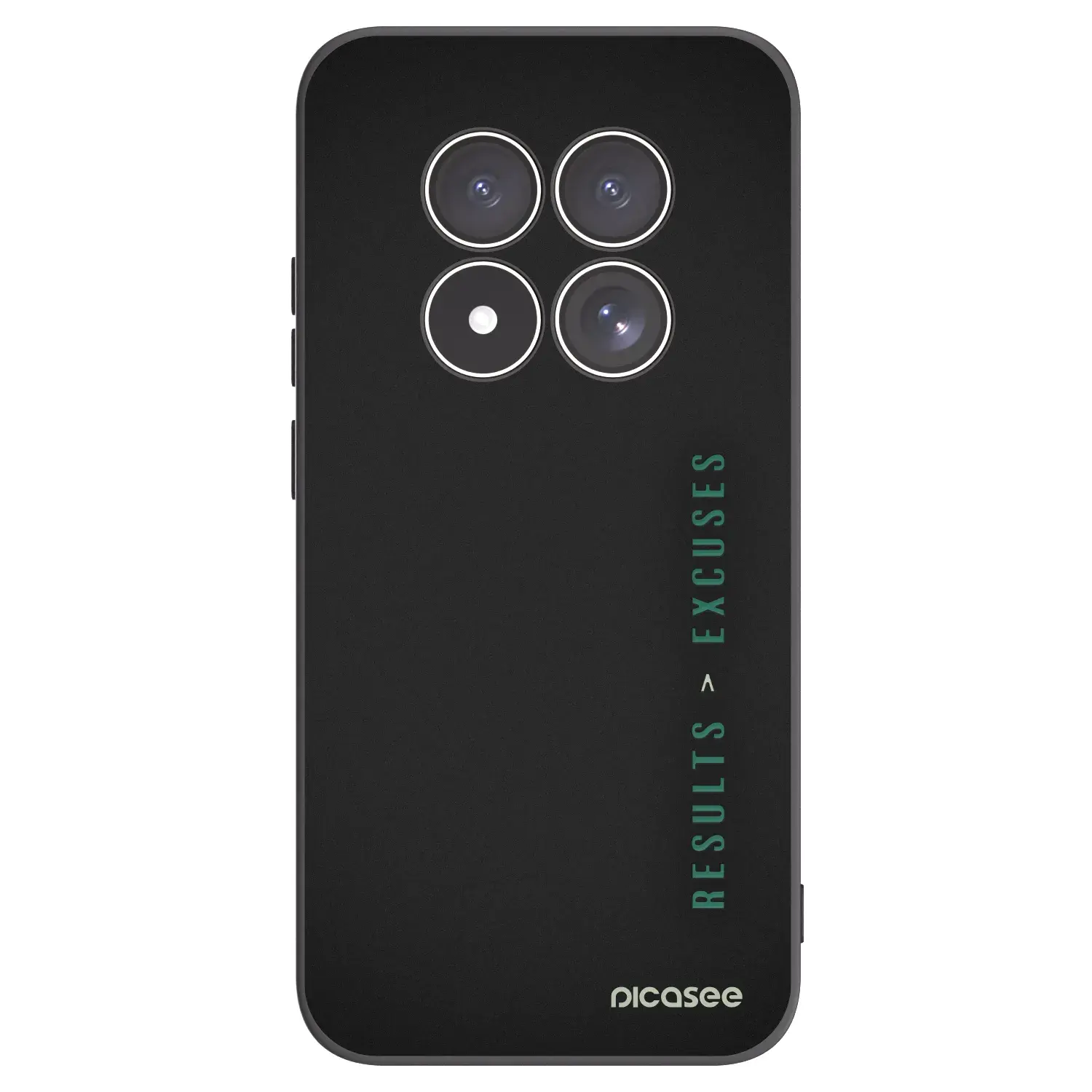Silikonový černý obal pro Xiaomi Redmi Note 15 Pro 5G - Results x Excuses