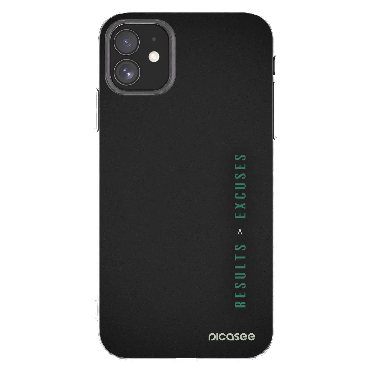 Silikonový průhledný obal pro Apple iPhone 11 - Results x Excuses