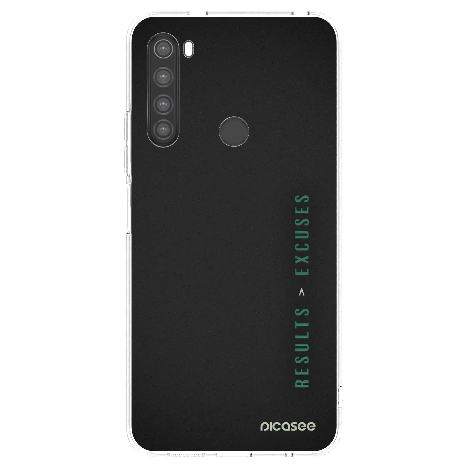 Silikonový průhledný obal pro Xiaomi Redmi Note 8 - Results x Excuses