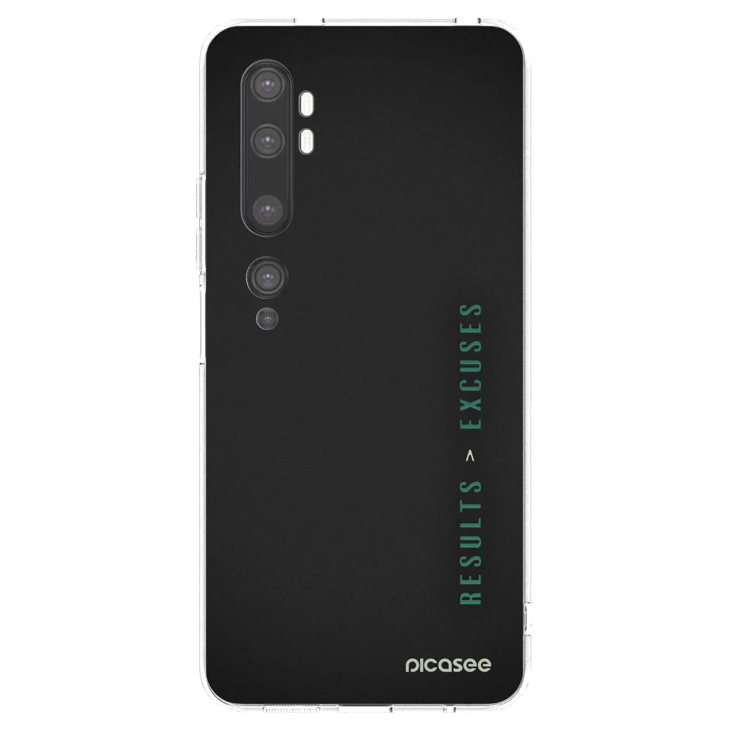 Silikonový průhledný obal pro Xiaomi Mi Note 10 (Pro) - Results x Excuses