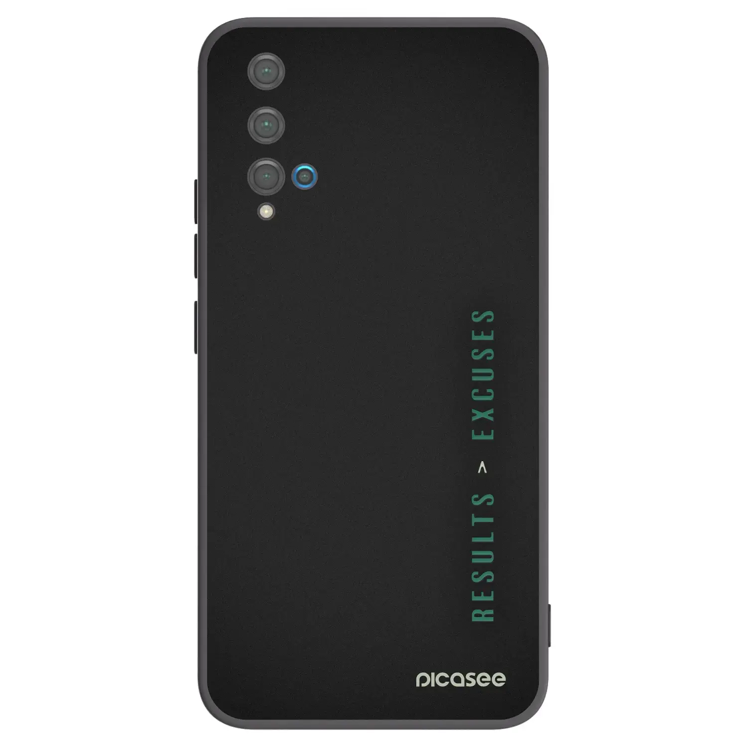 Silikonový černý obal pro Huawei Nova 5T - Results x Excuses