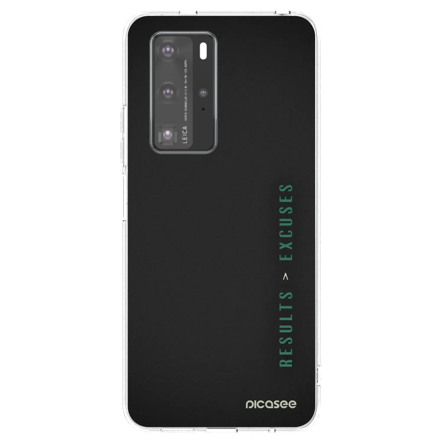 Silikonový průhledný obal pro Huawei P40 Pro - Results x Excuses