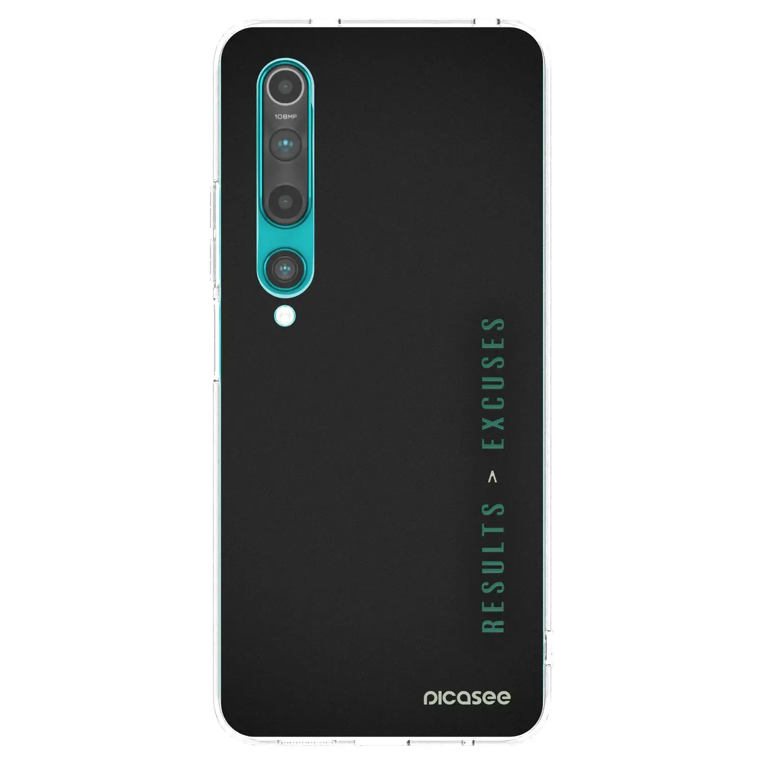 Silikonový průhledný obal pro Xiaomi Mi 10 - Results x Excuses