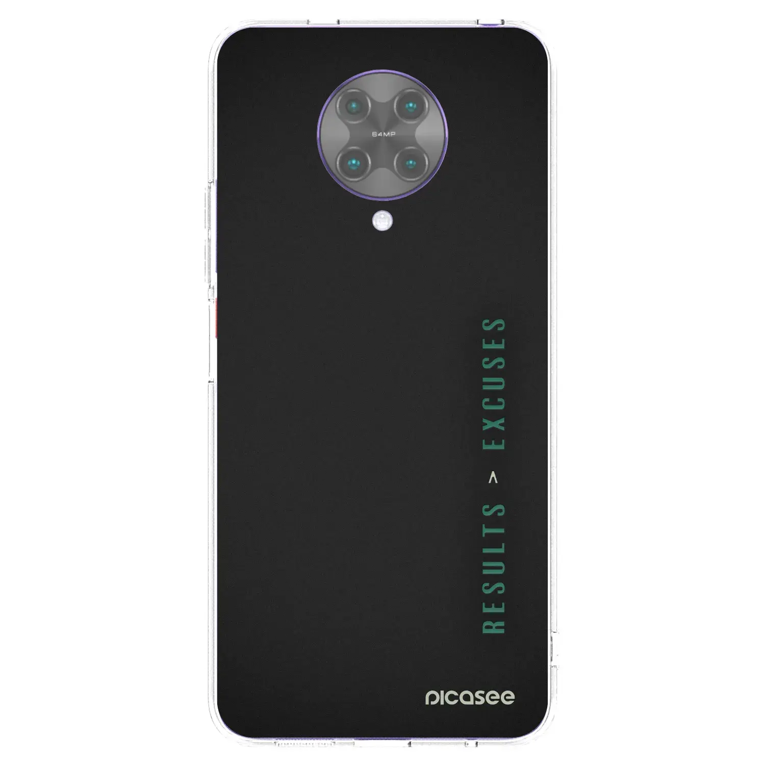 Silikonový průhledný obal pro Xiaomi Poco F2 Pro - Results x Excuses