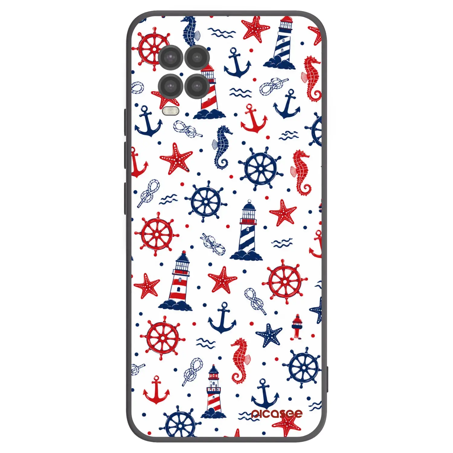 Silikonový černý obal pro Xiaomi Mi 10 Lite - Sailor Vibes