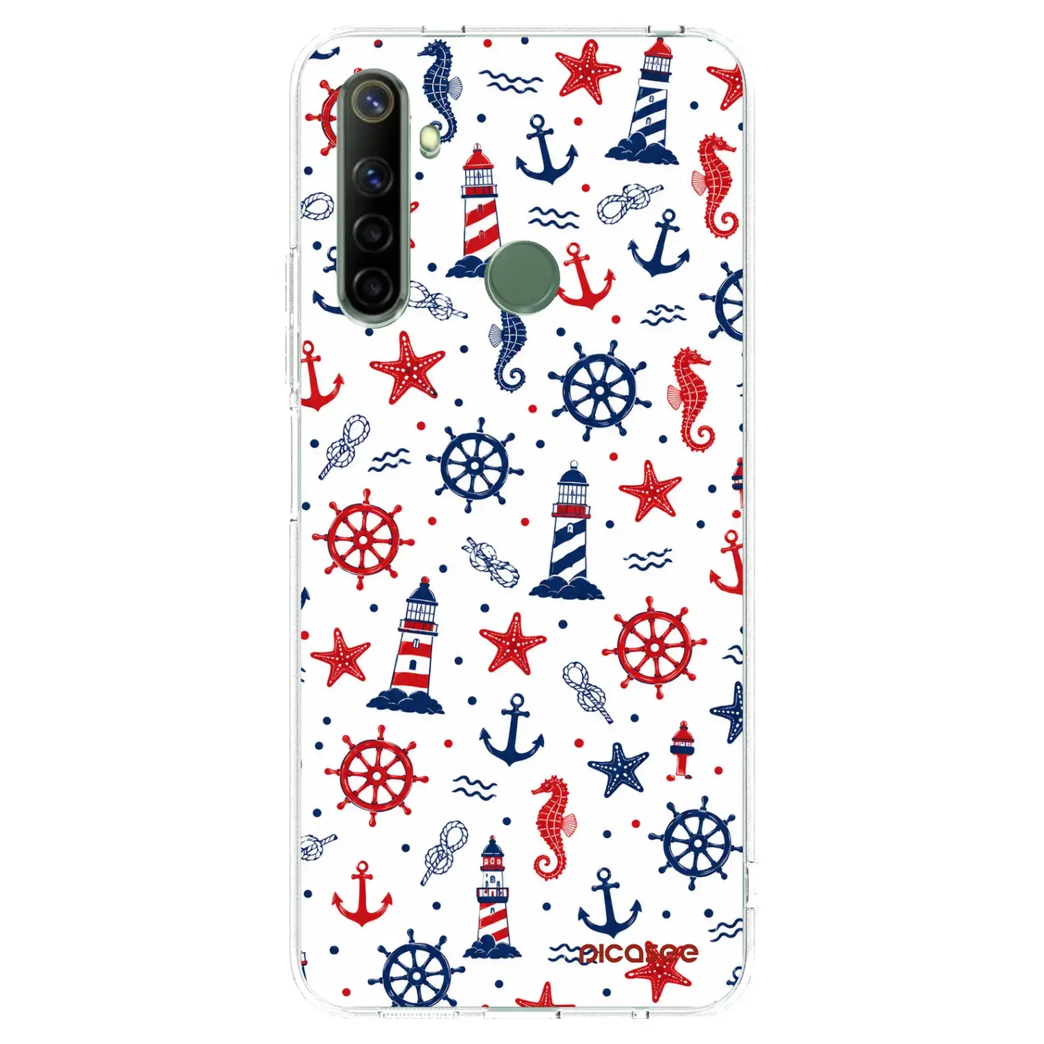 Silikonový průhledný obal pro Realme 6i - Sailor Vibes