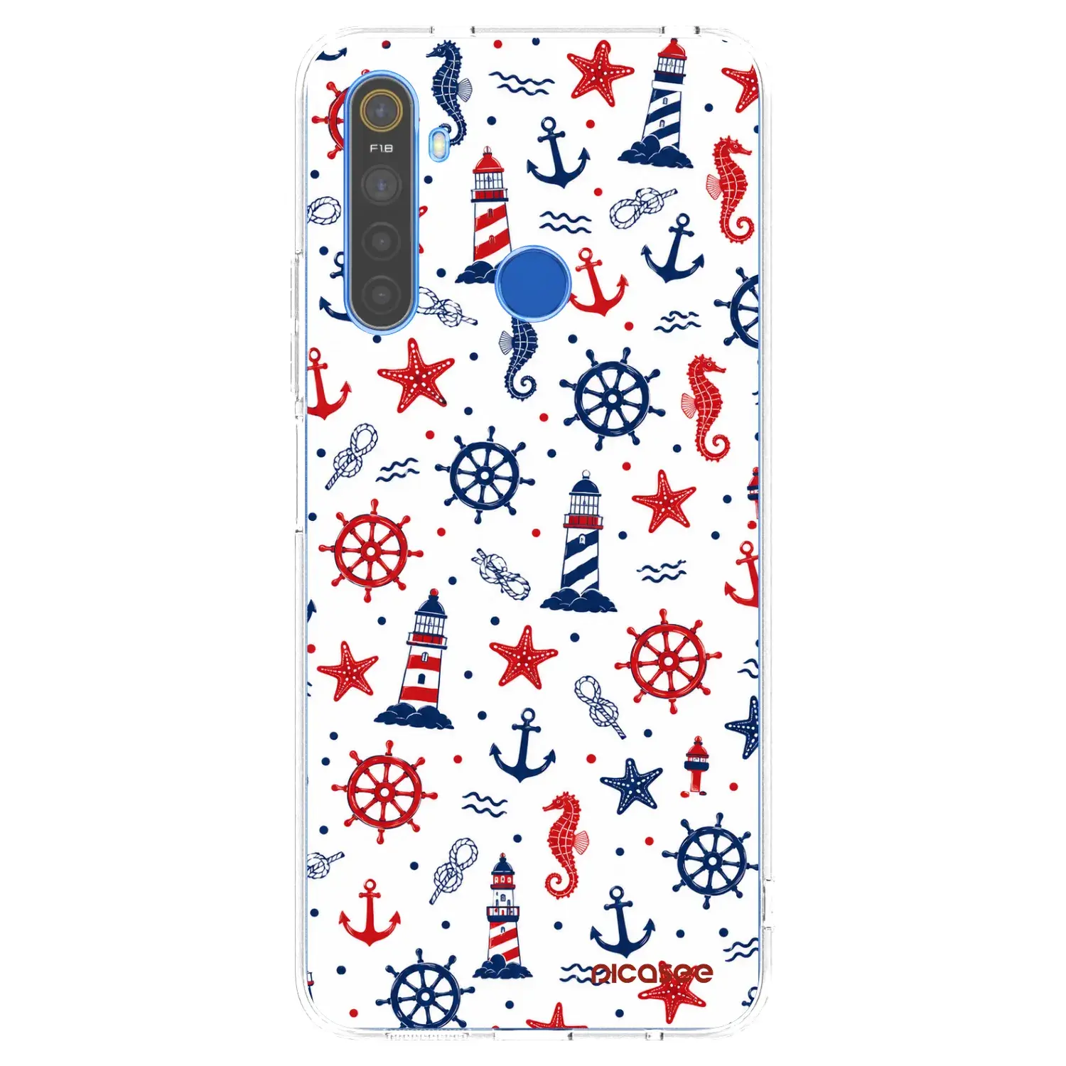 Silikonový průhledný obal pro Realme 5 - Sailor Vibes
