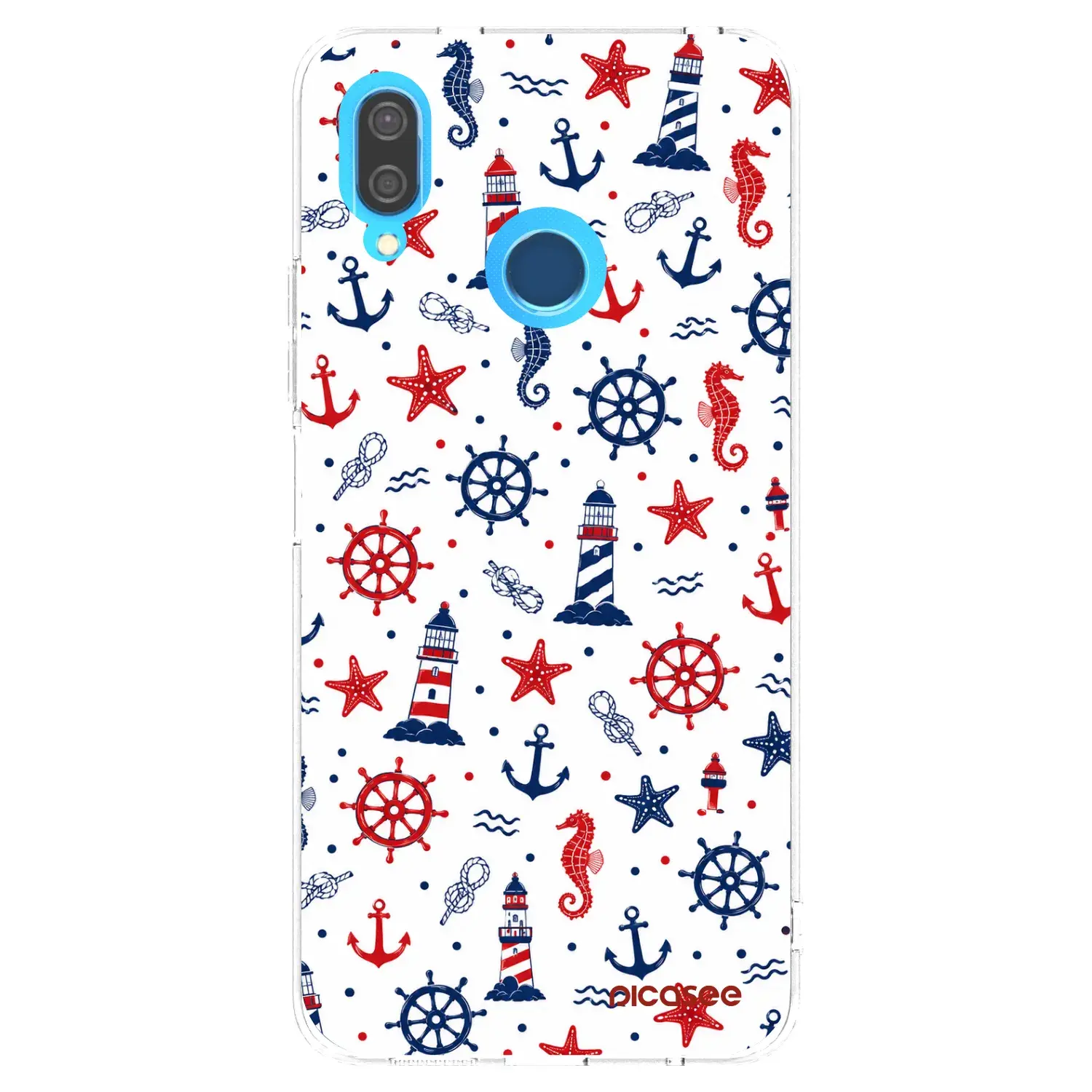 Silikonový průhledný obal pro Huawei P20 Lite - Sailor Vibes