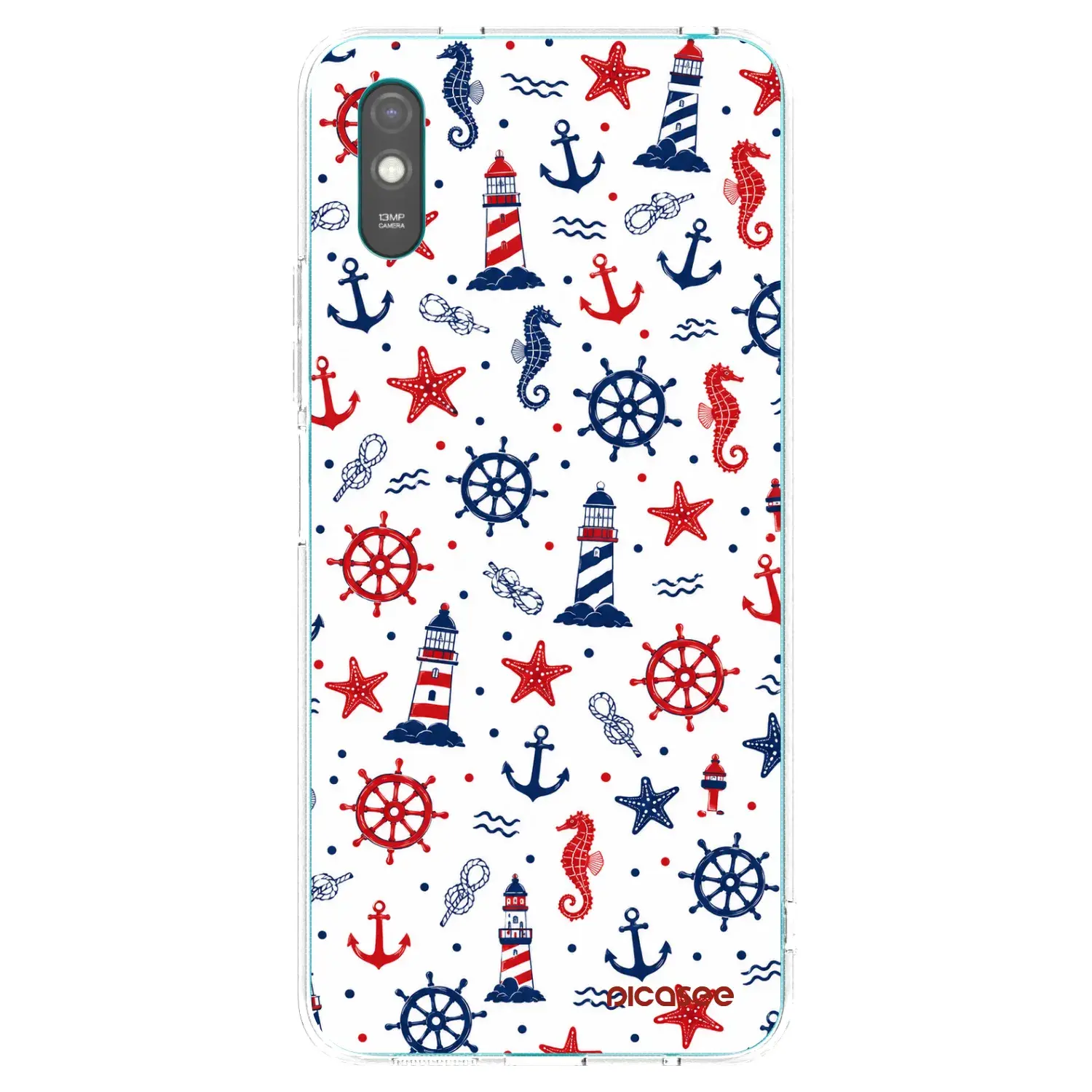 Silikonový průhledný obal pro Xiaomi Redmi 9AT - Sailor Vibes