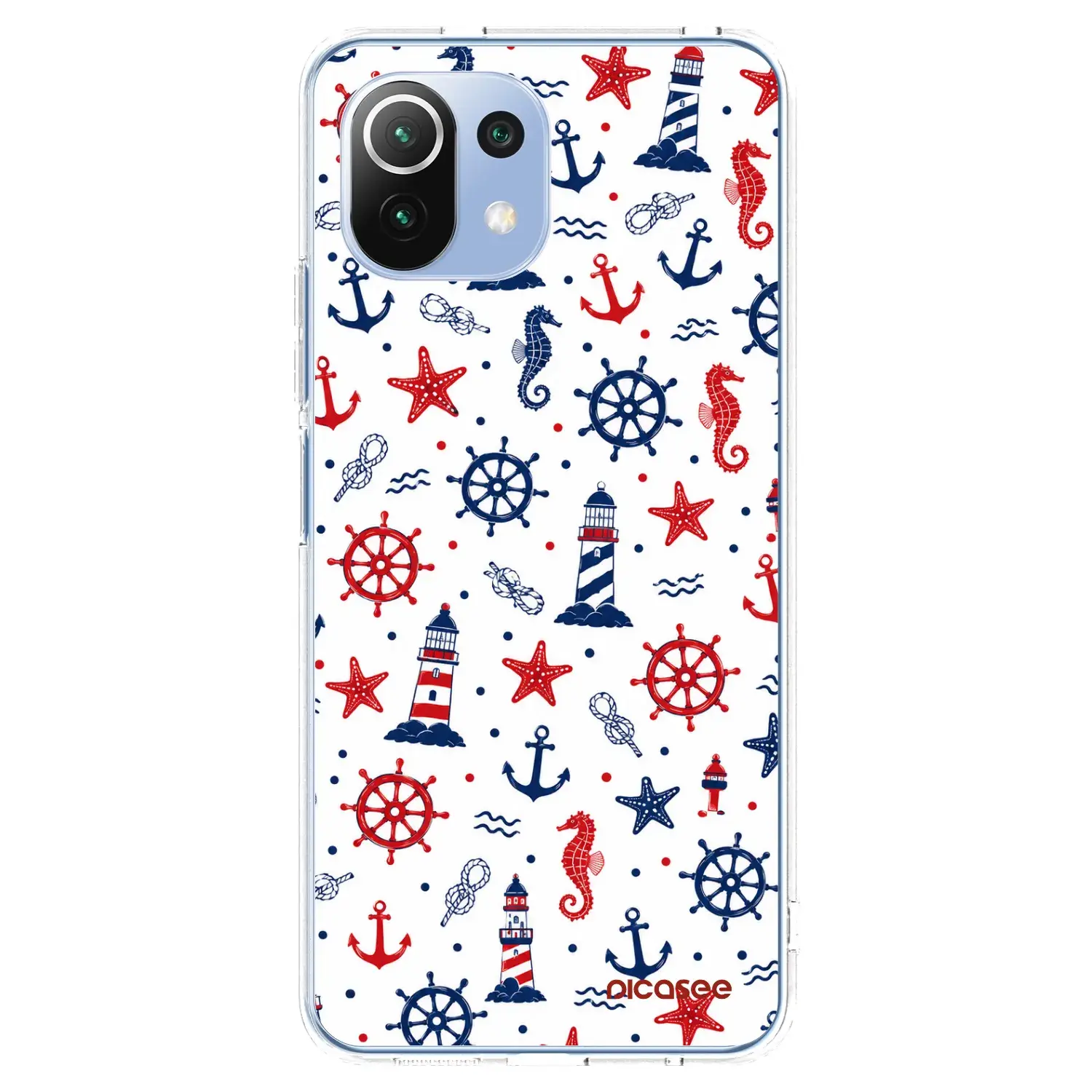 Silikonový průhledný obal pro Xiaomi Mi 11 Lite - Sailor Vibes