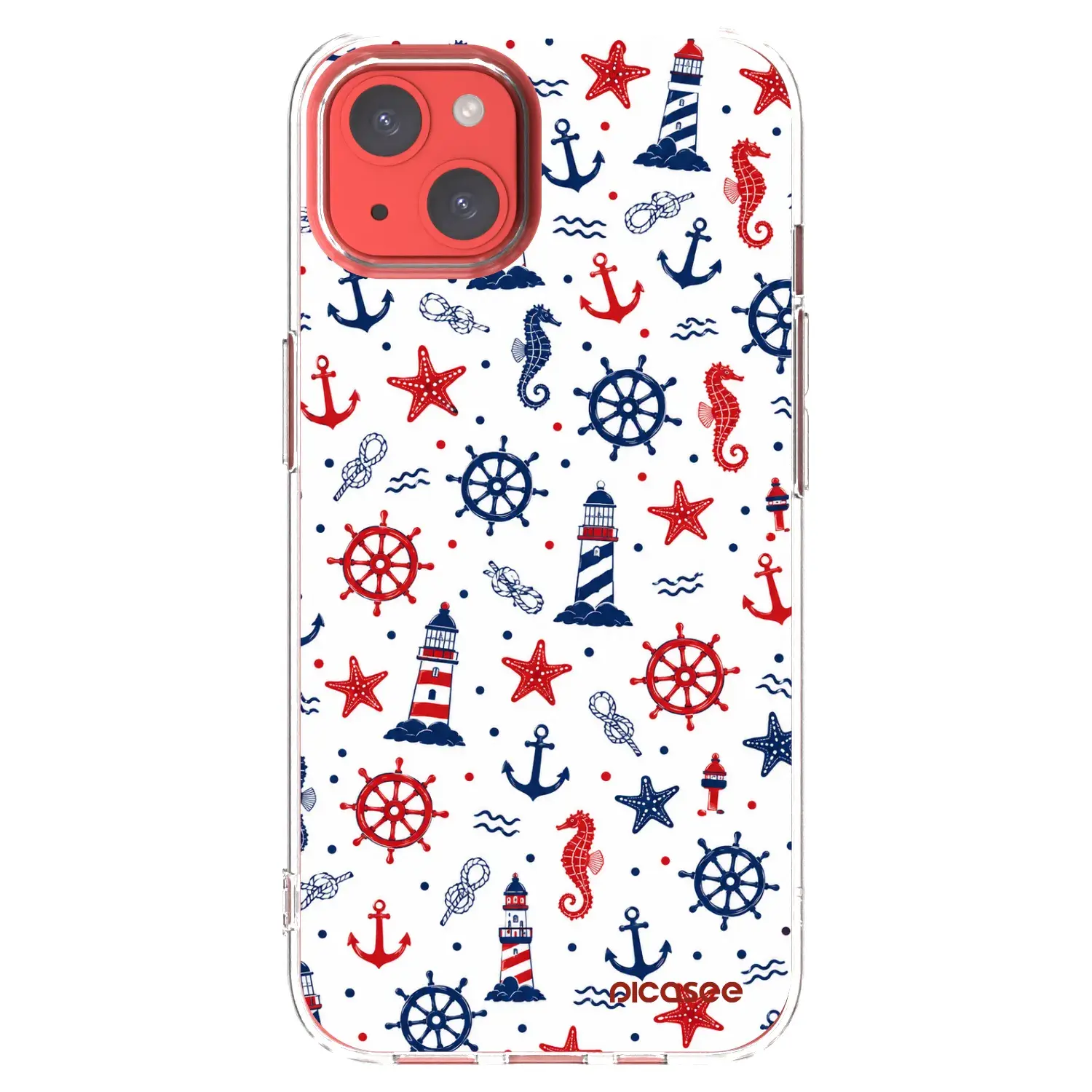 Silikonový průhledný obal pro Apple iPhone 13 - Sailor Vibes