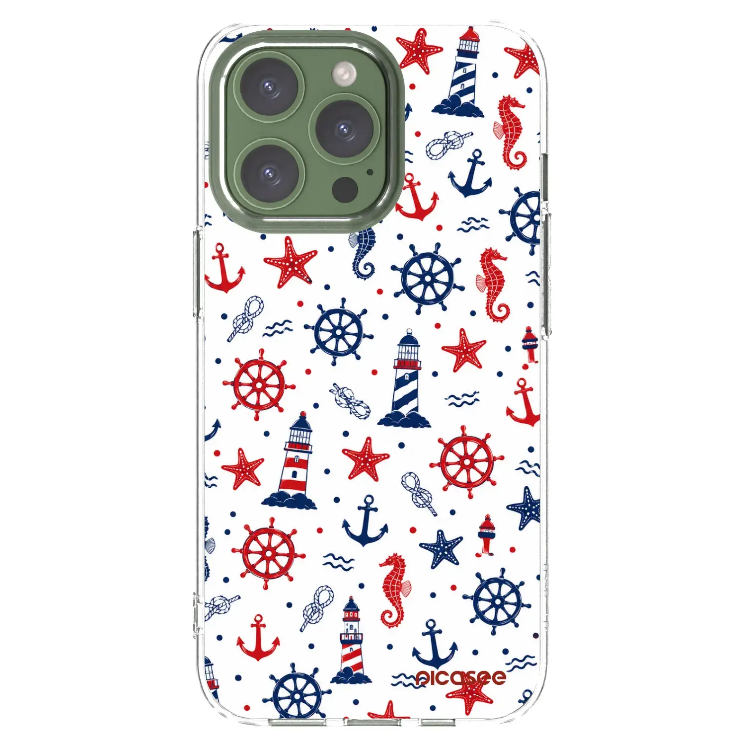 Silikonový průhledný obal pro Apple iPhone 13 Pro - Sailor Vibes
