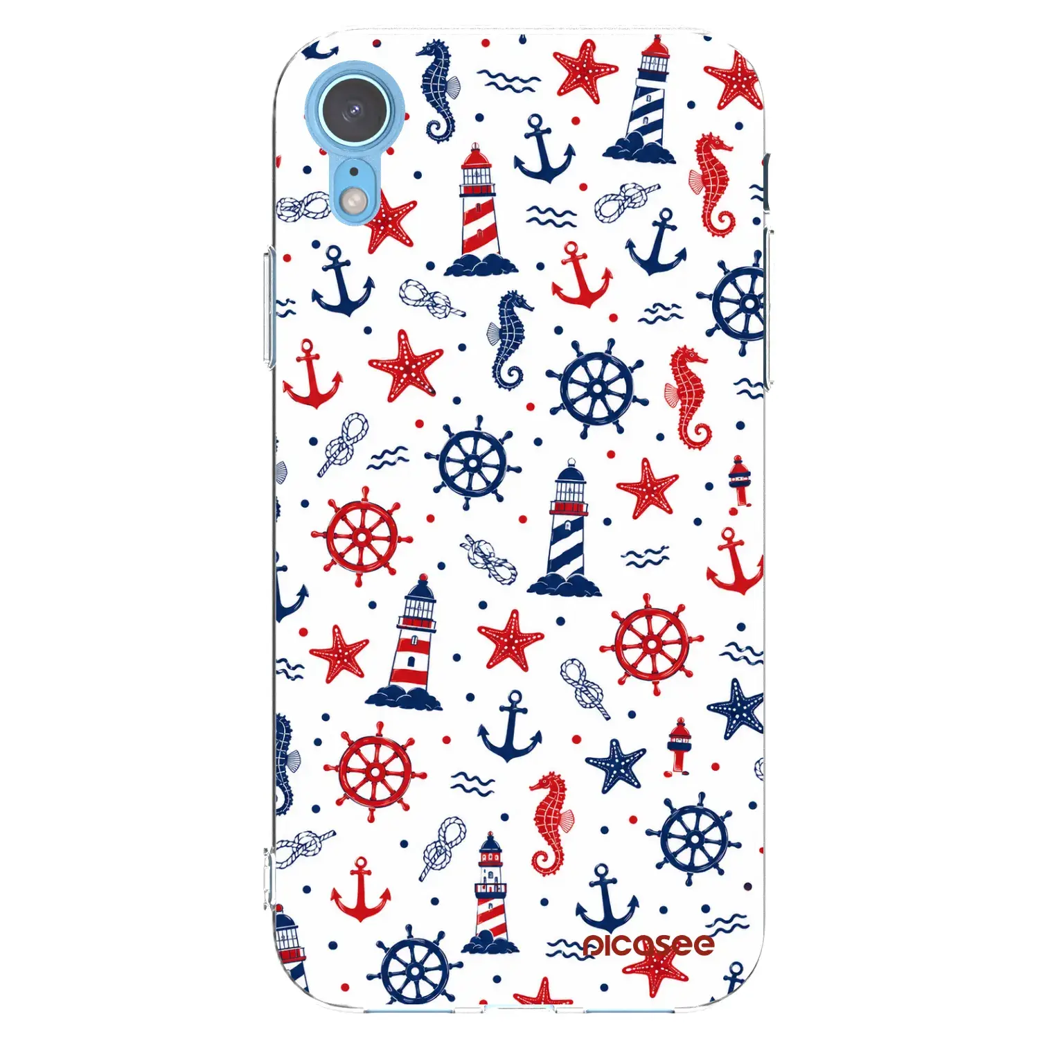 Silikonový průhledný obal pro Apple iPhone XR - Sailor Vibes
