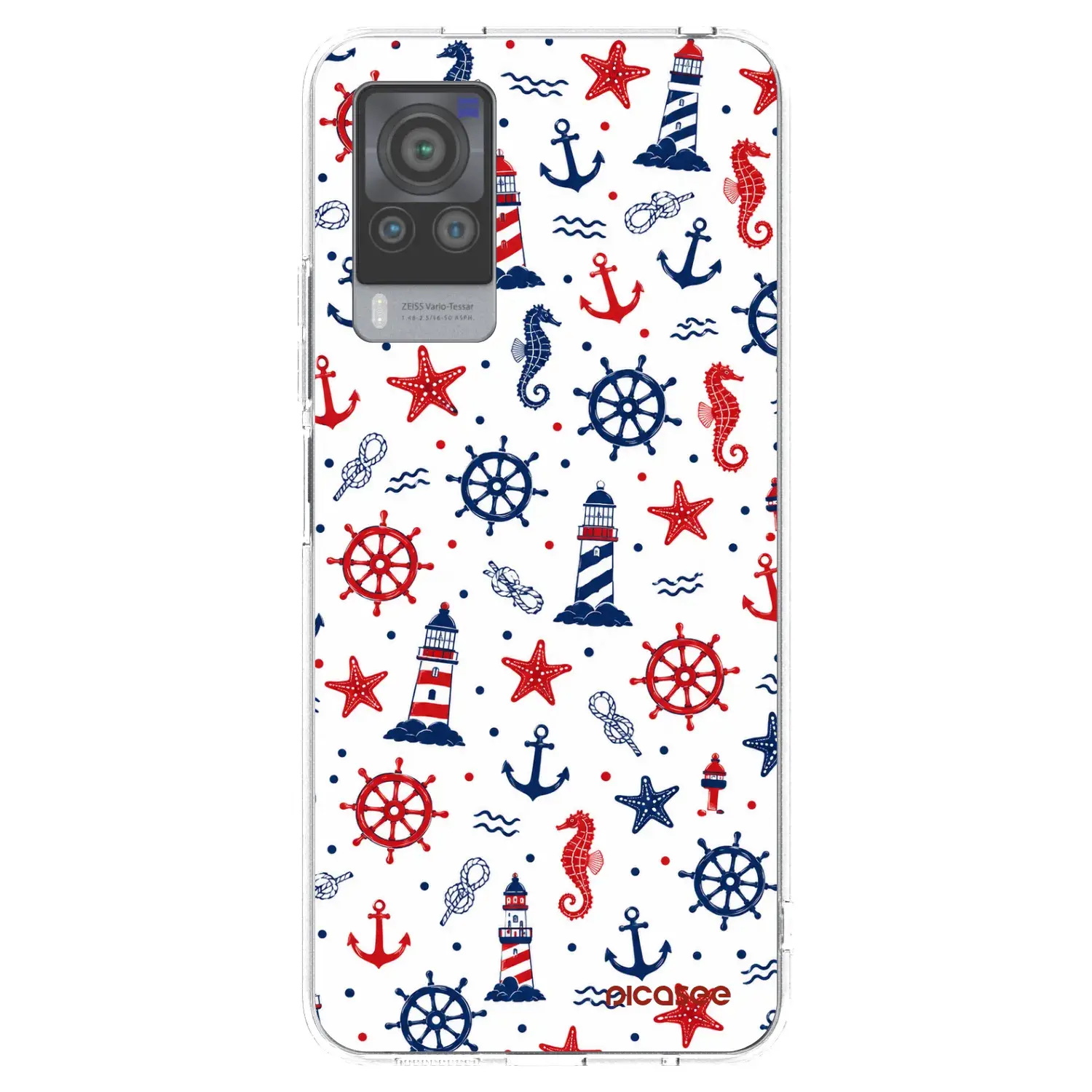 Silikonový průhledný obal pro Vivo X60 Pro 5G - Sailor Vibes
