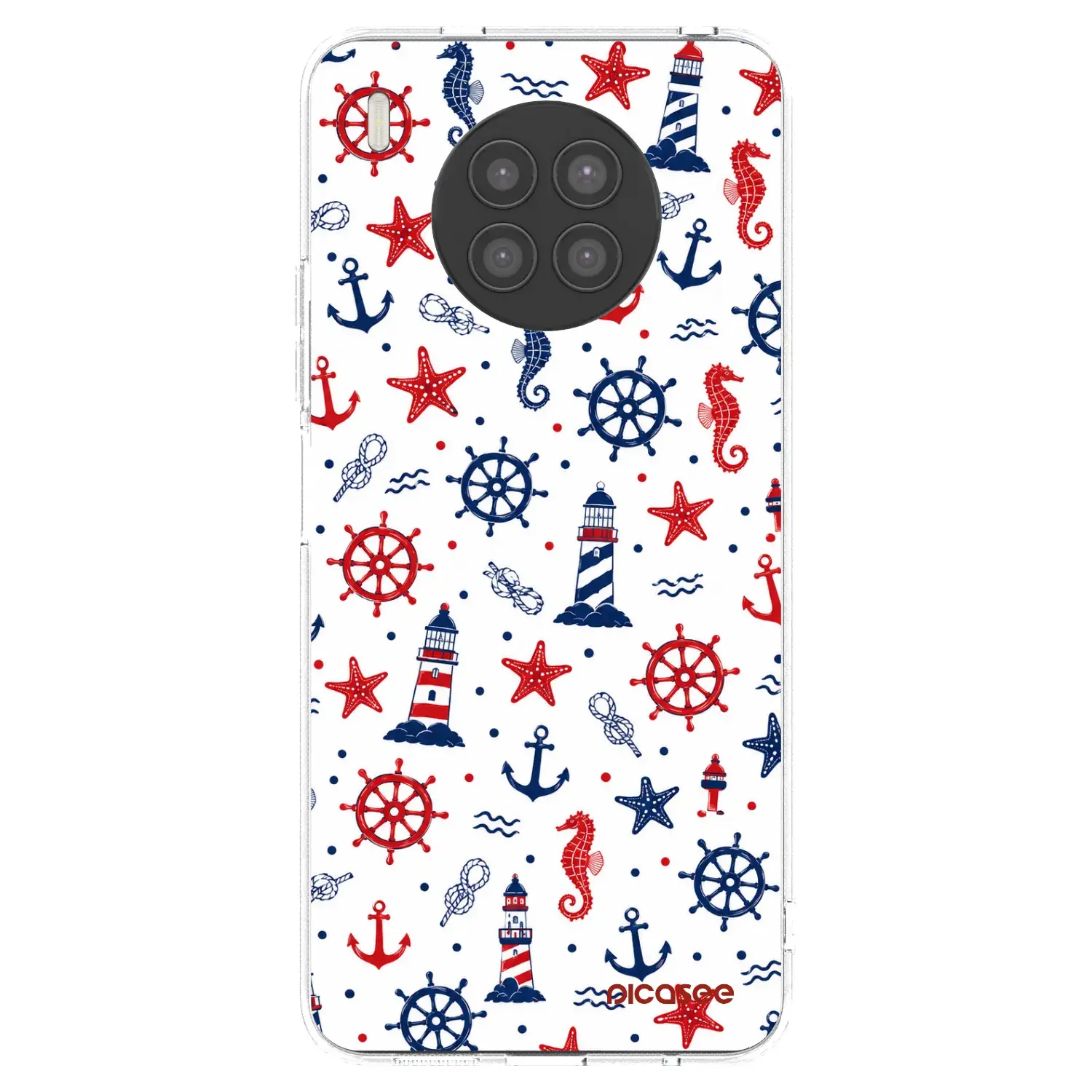 Silikonový průhledný obal pro Huawei Nova 8i - Sailor Vibes
