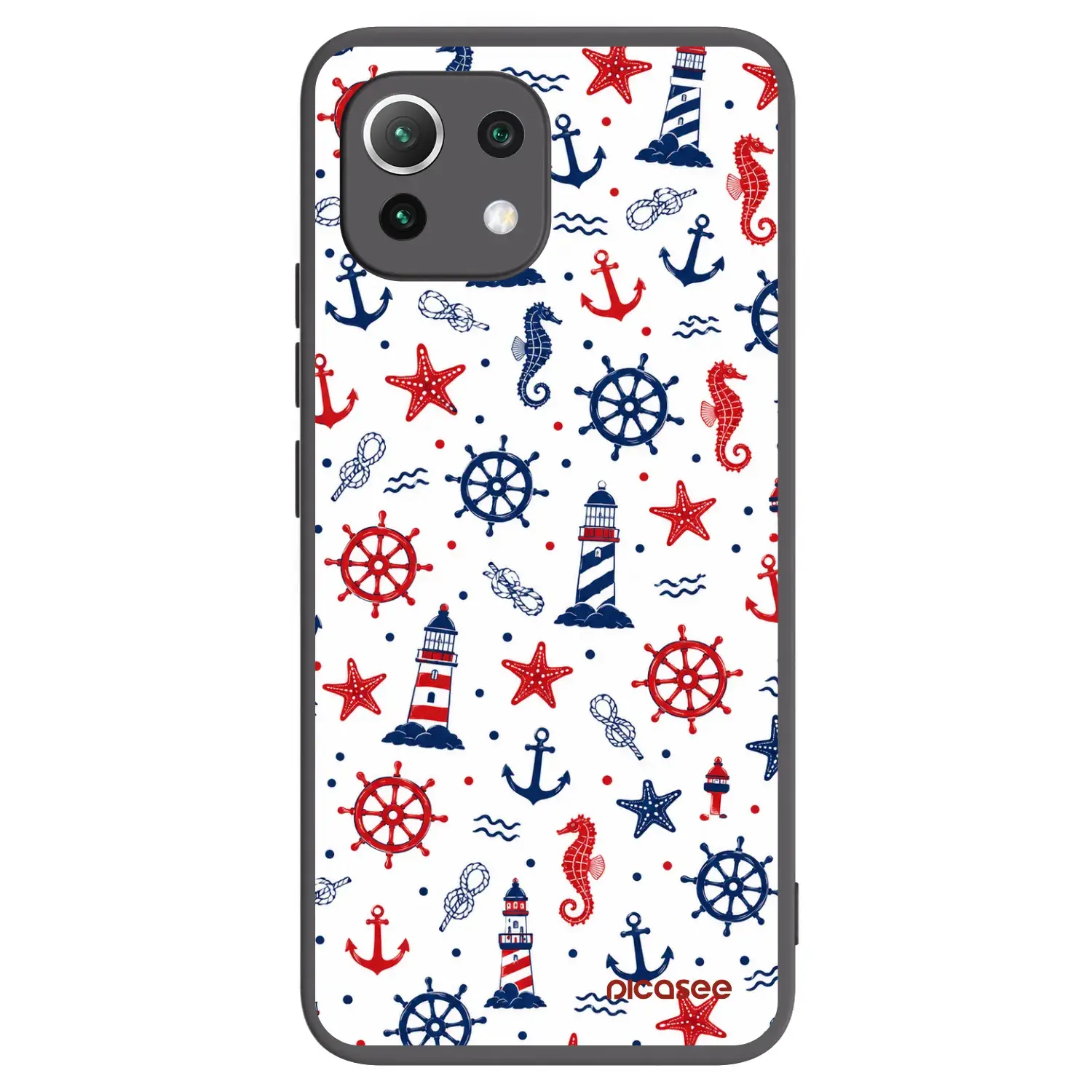 Silikonový černý obal pro Xiaomi 11 Lite 5G NE - Sailor Vibes