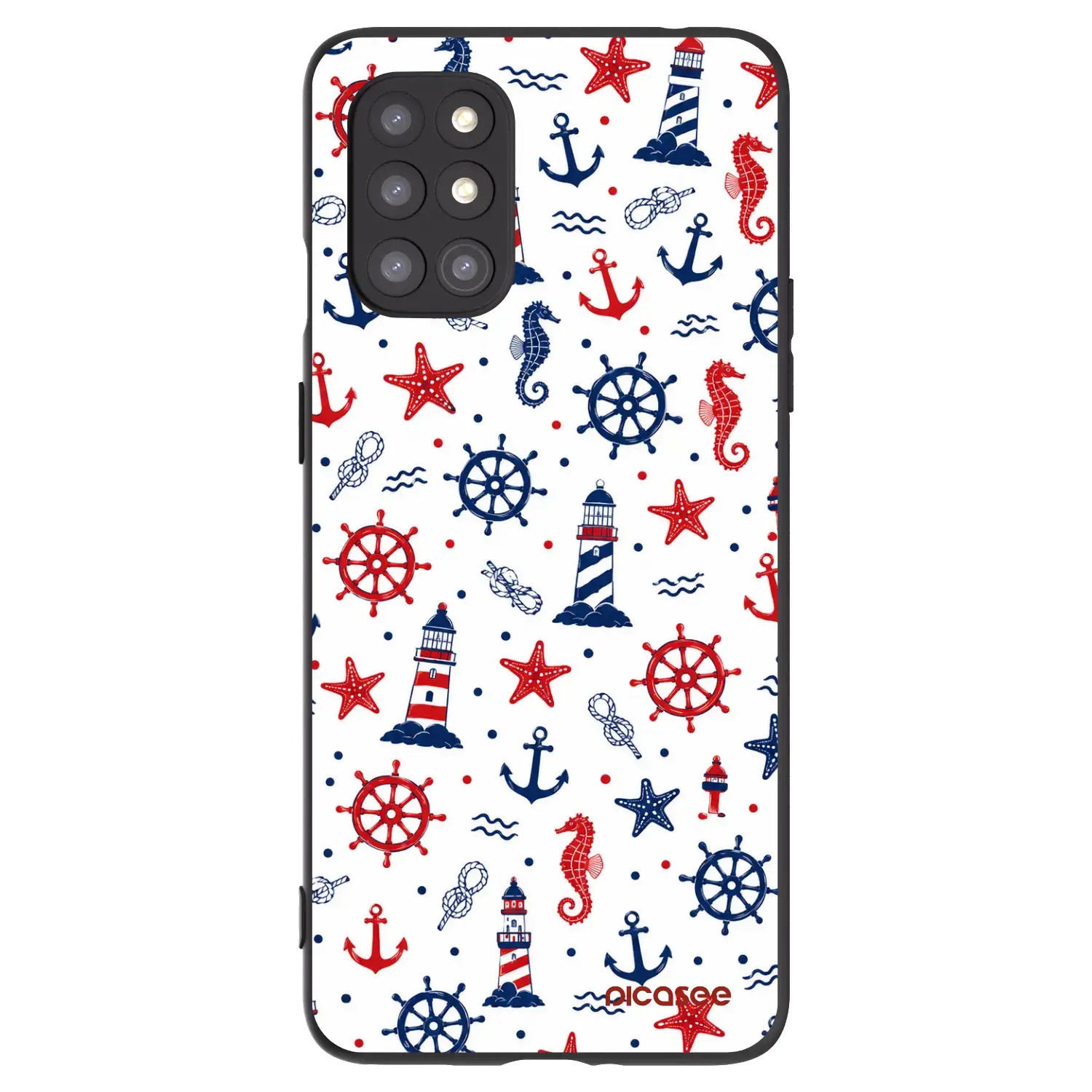 Silikonový černý obal pro OnePlus 8T - Sailor Vibes