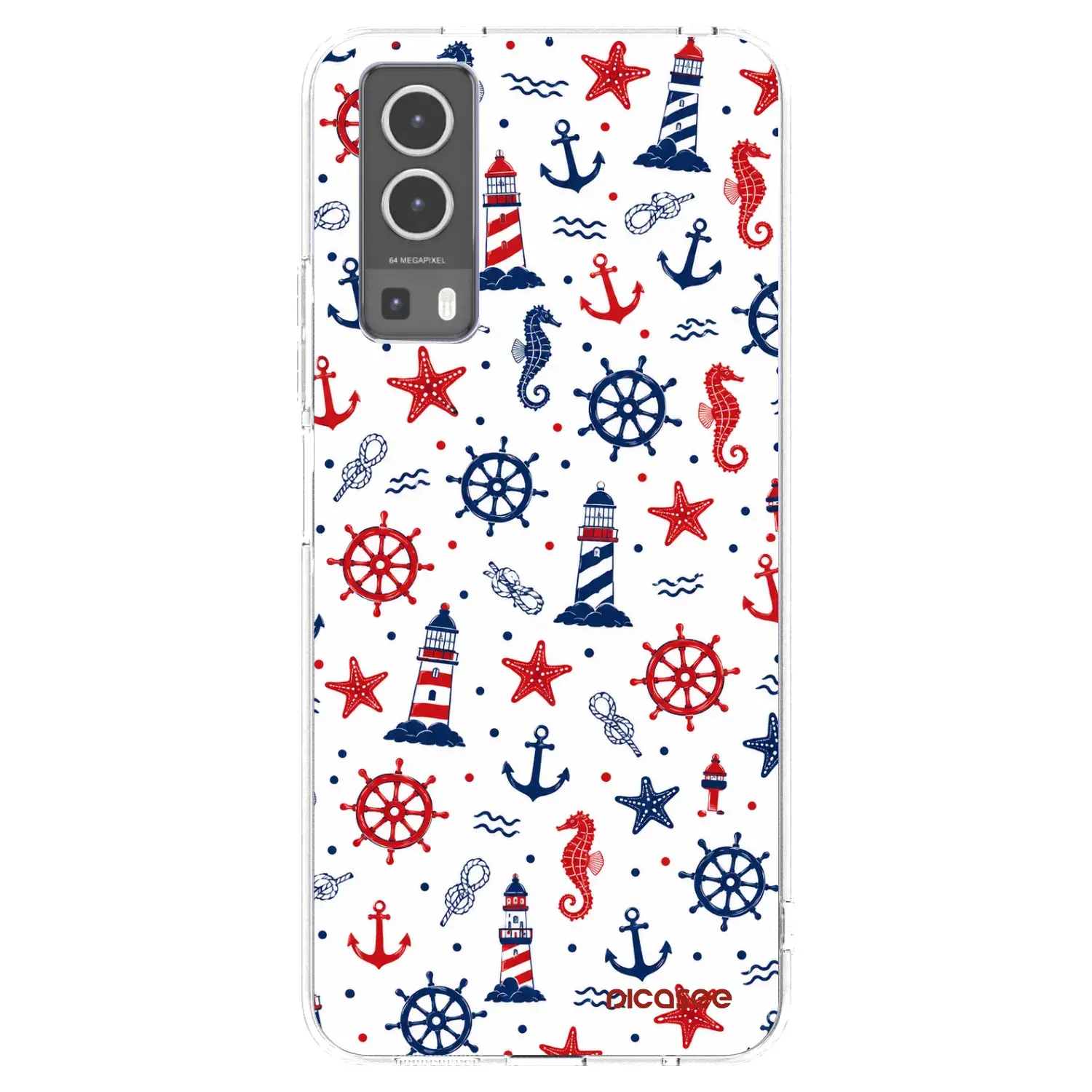 Silikonový průhledný obal pro Vivo Y72 5G - Sailor Vibes