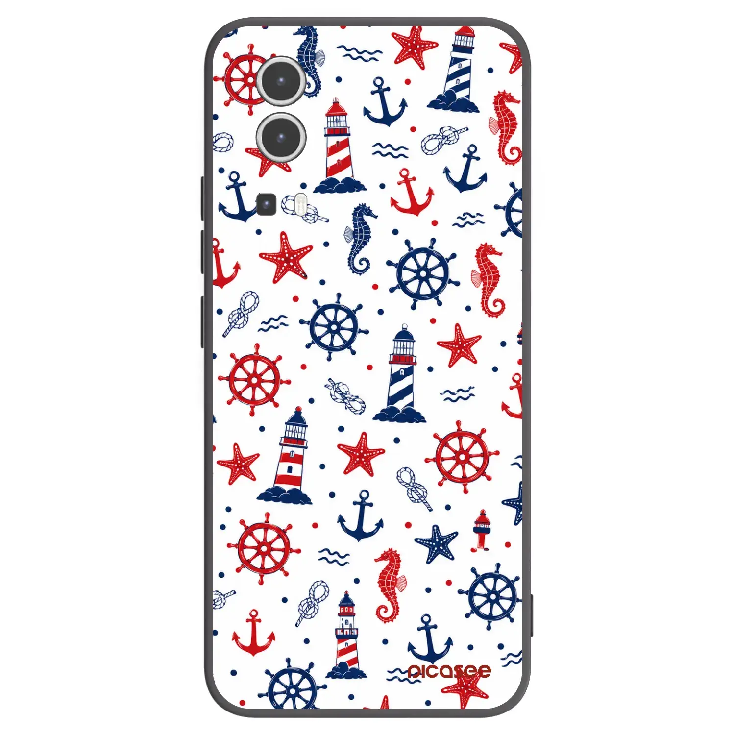 Silikonový černý obal pro Vivo Y72 5G - Sailor Vibes