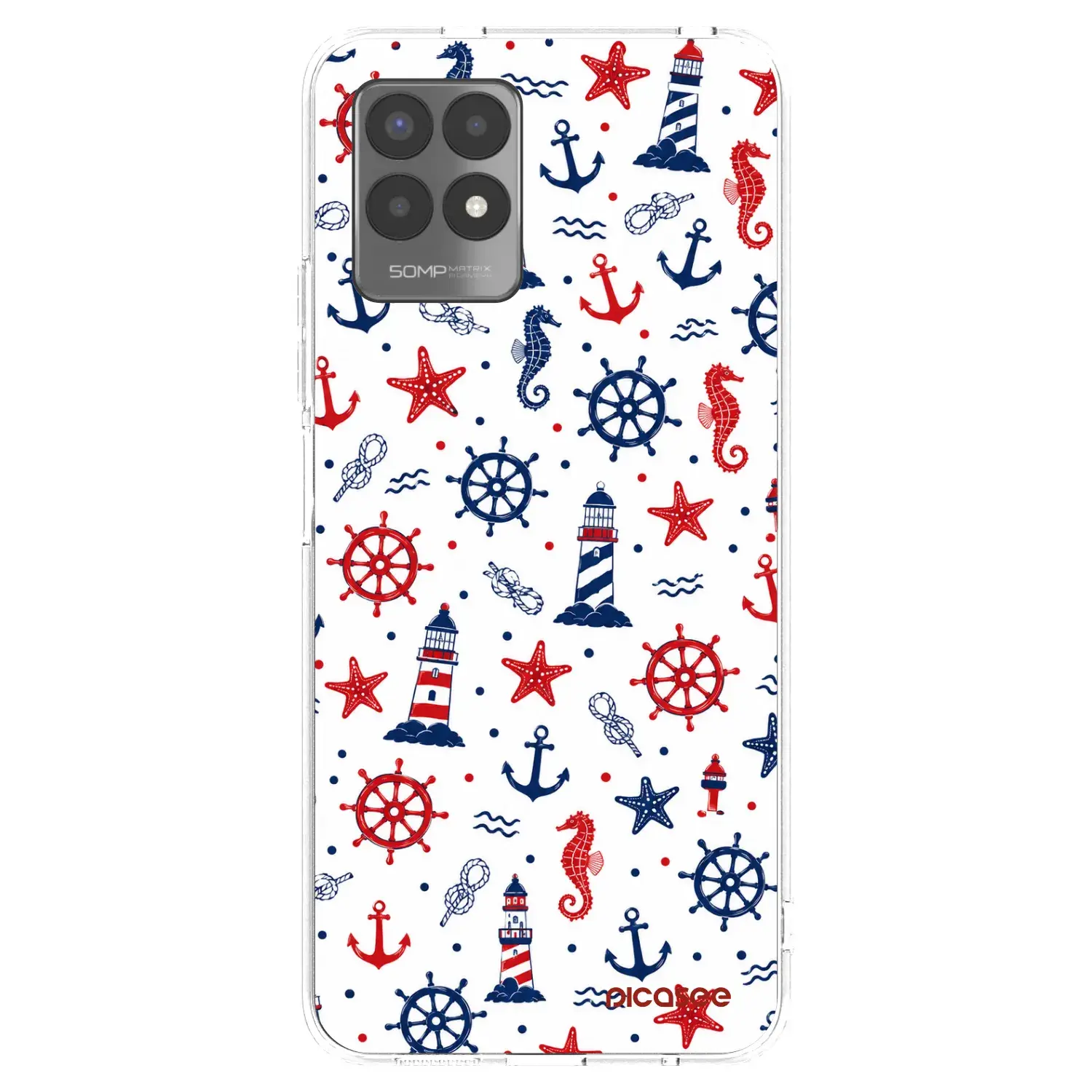 Silikonový průhledný obal pro Realme 8i - Sailor Vibes