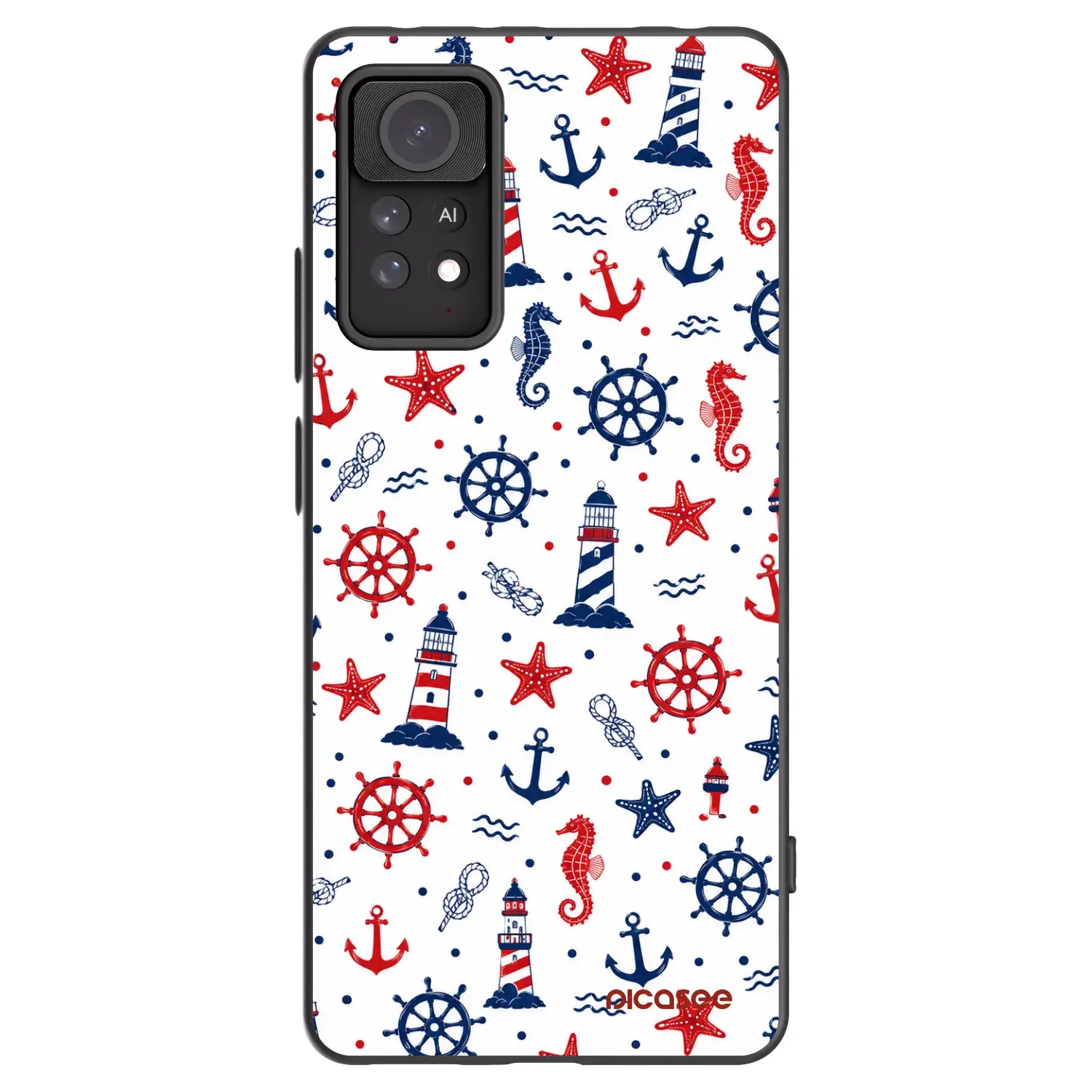 Silikonový černý obal pro Xiaomi Redmi Note 11 Pro - Sailor Vibes